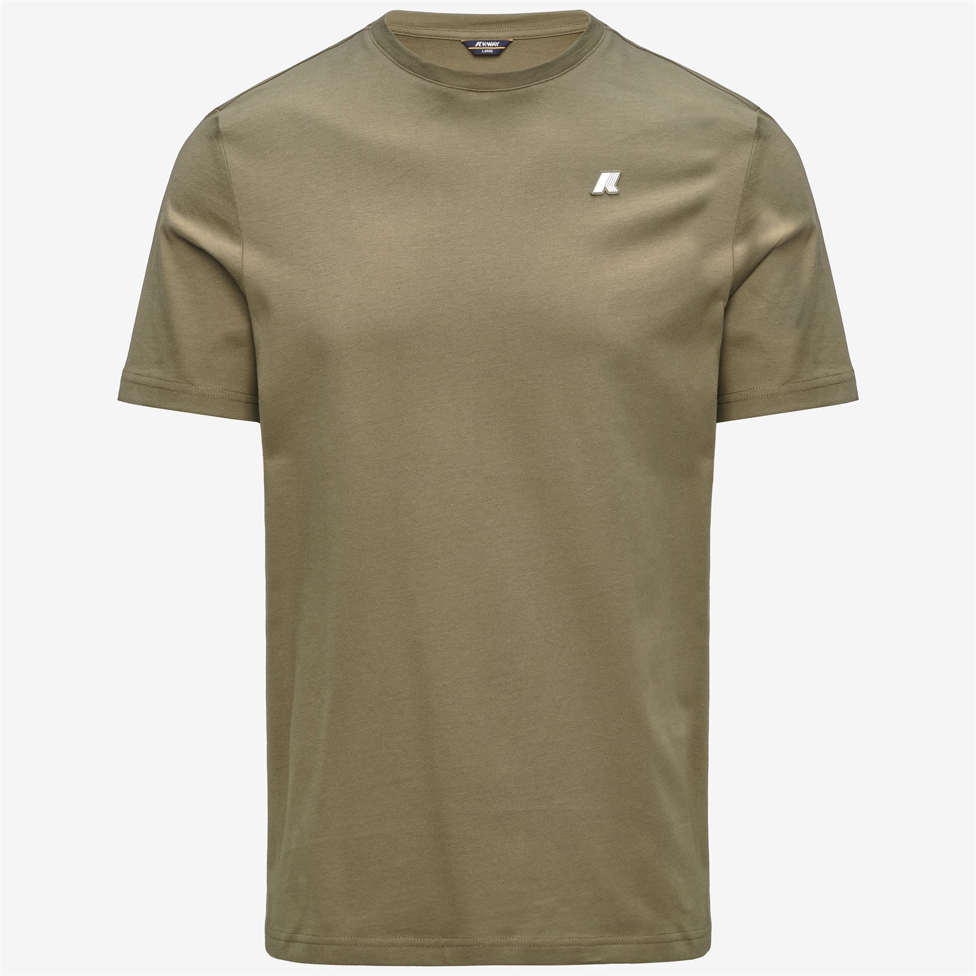 k-way-odom-jersey-peach-t-shirt-homme-green-army image 5