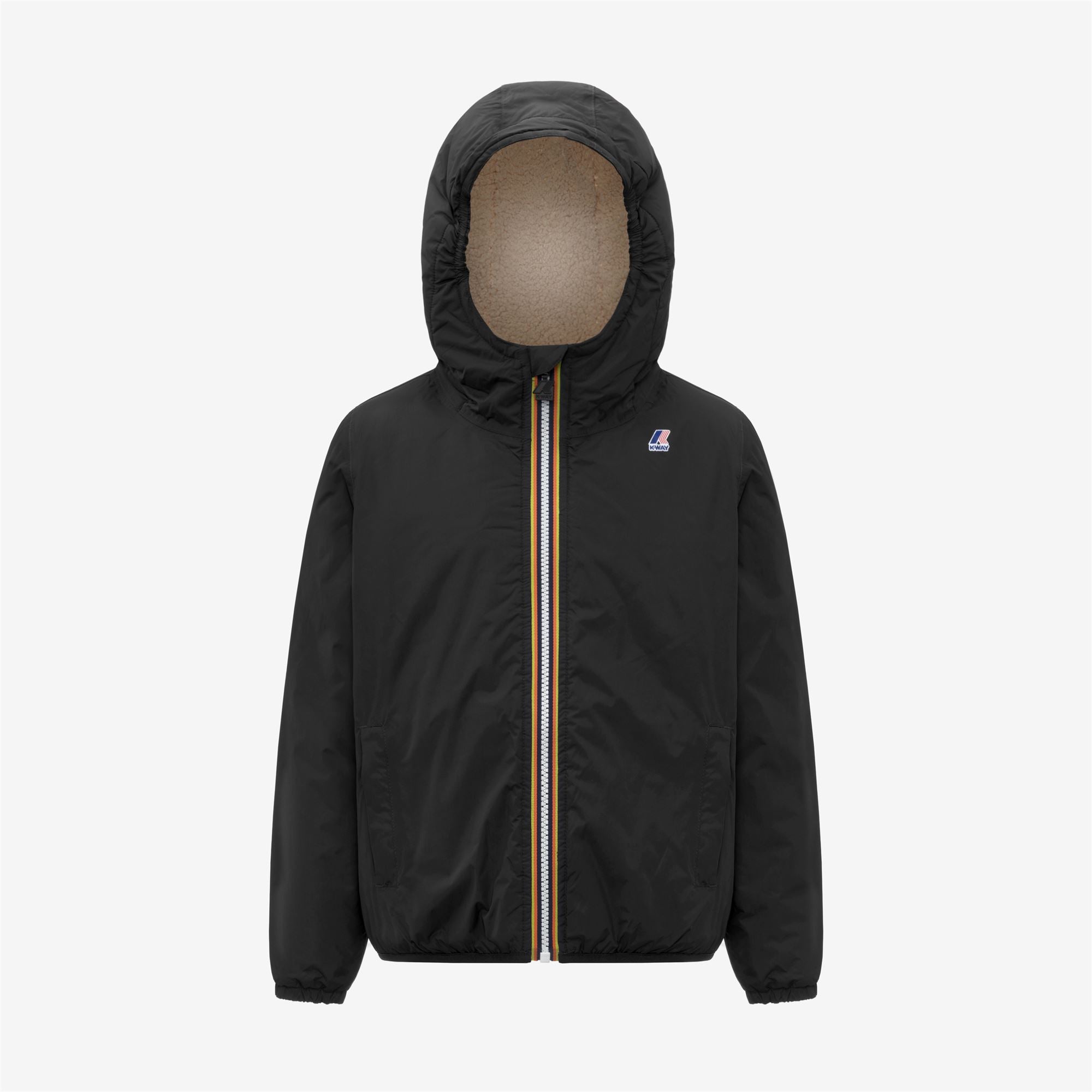 k-way-p-le-vrai-4-0-claude-orsetto-veste-mi-longue-enfant-black-pure image 5