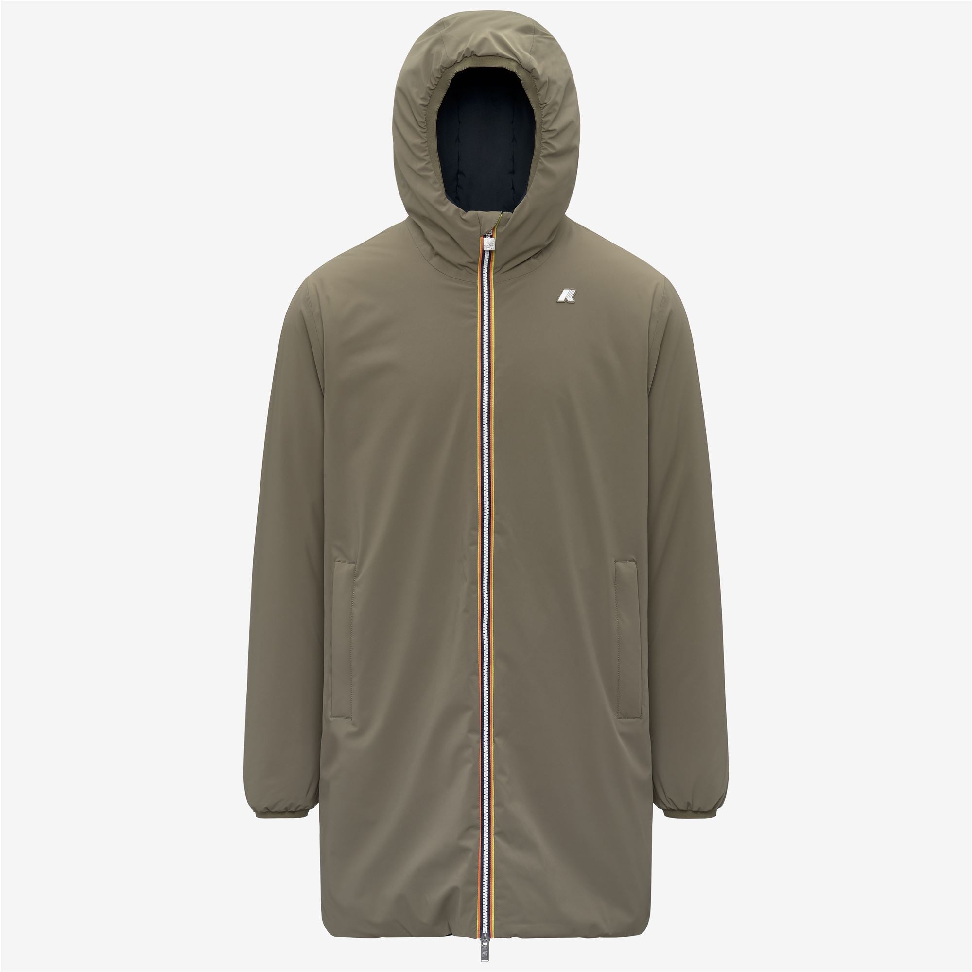 k-way-jacob-st-warm-double-veste-3-4-homme-r-versible-vert-arm-e image 5