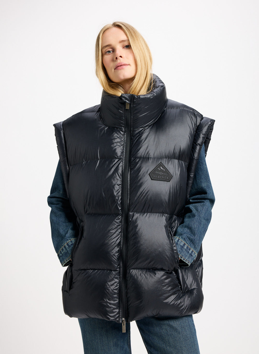 pyrenex-arbatan-doudoune-sans-manches-femme-homme-noire-made-in-france image 1