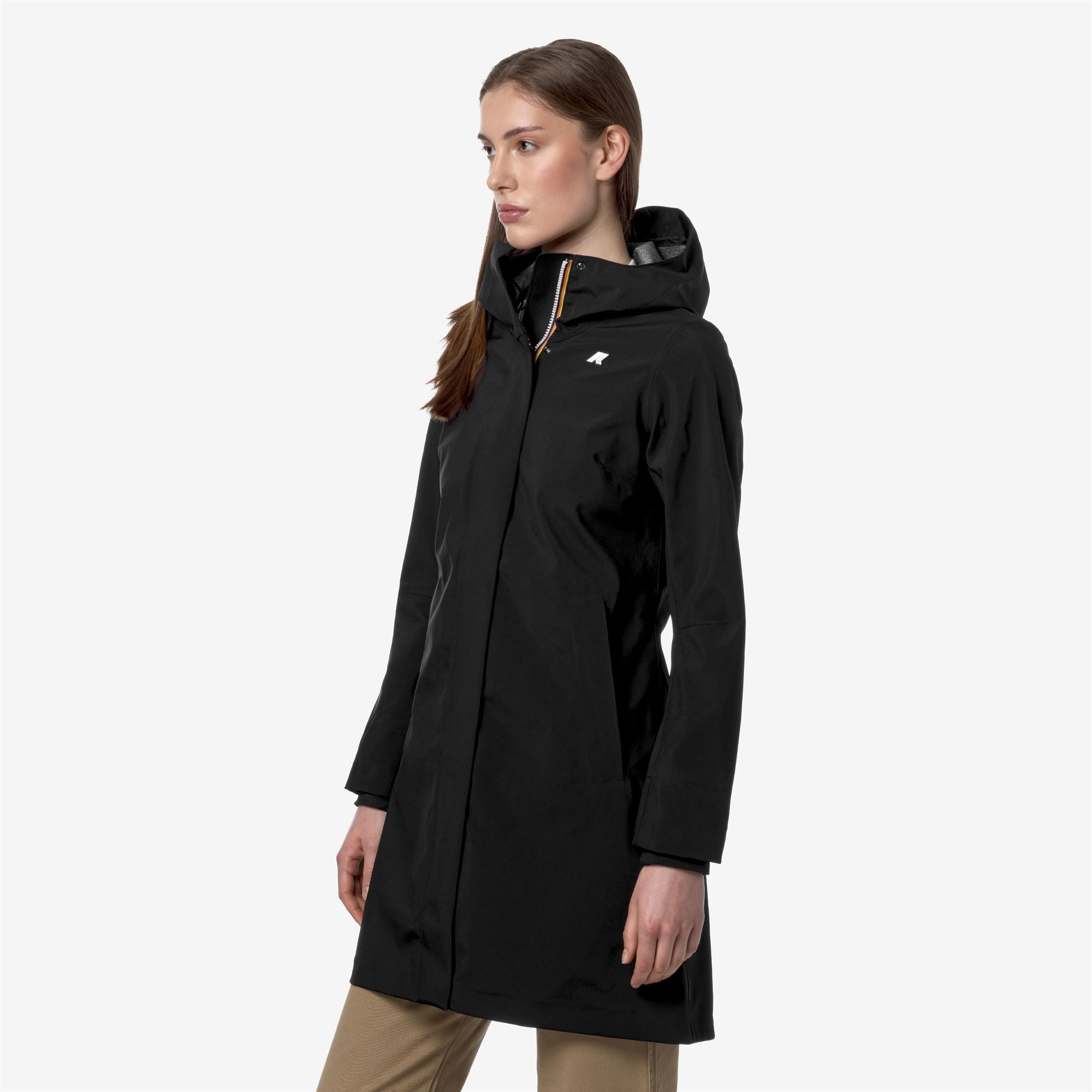 k-way-stephy-bonded-jersey-veste-3-4-femme-black-pure image 2