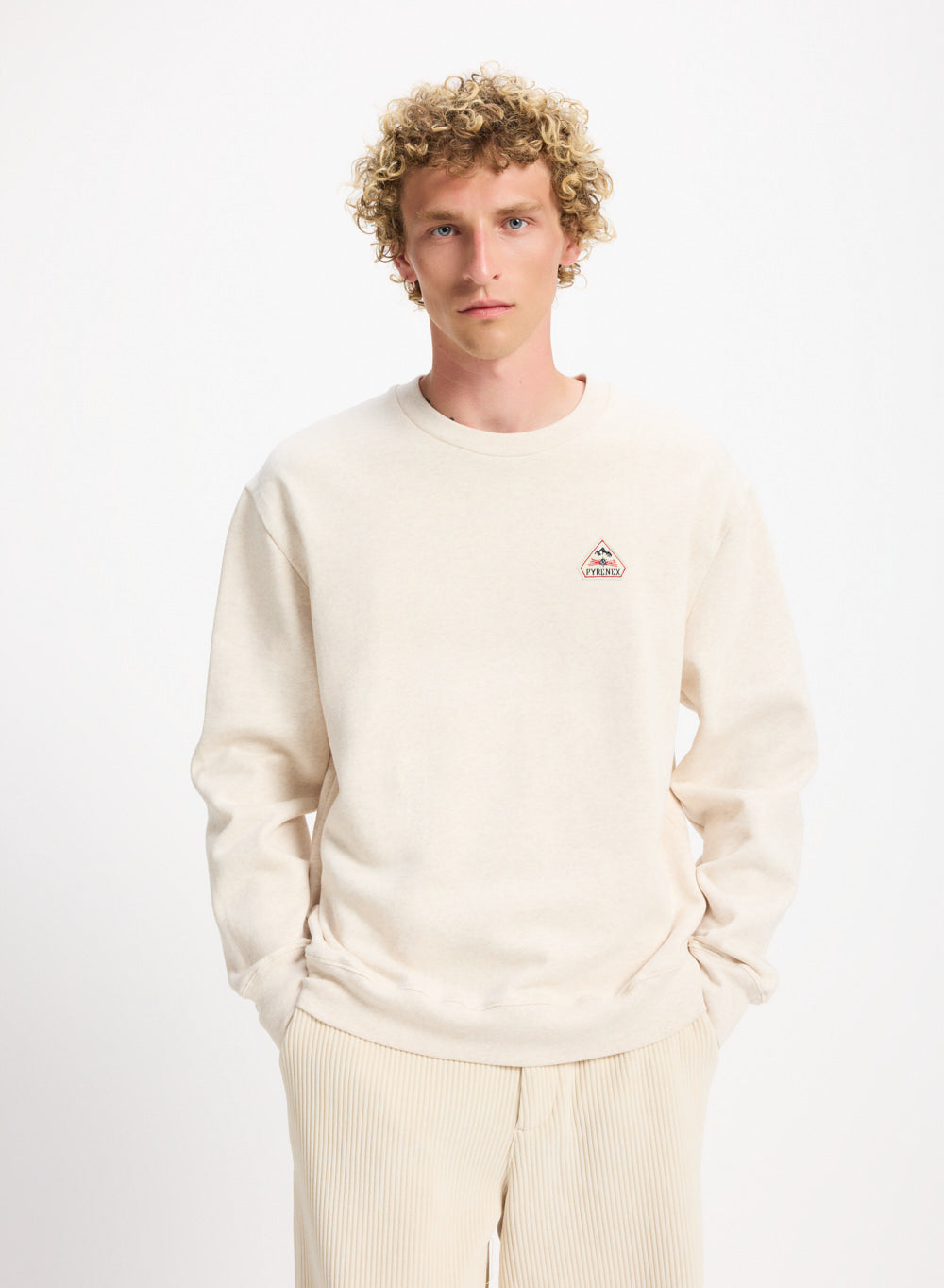 pyrenex-escou-sweatshirt-coton-bio-cr-me image 1
