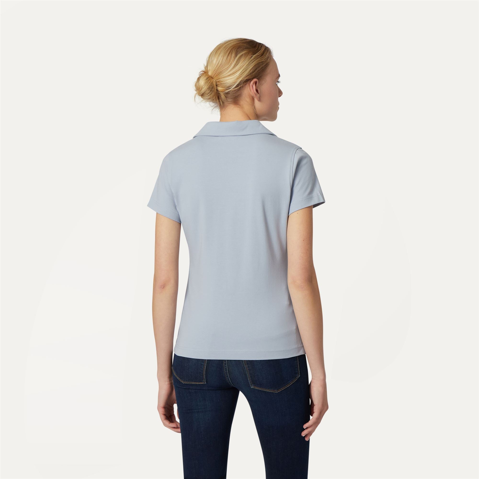 k-way-charlette-polo-femme-azure-blizzard image 3