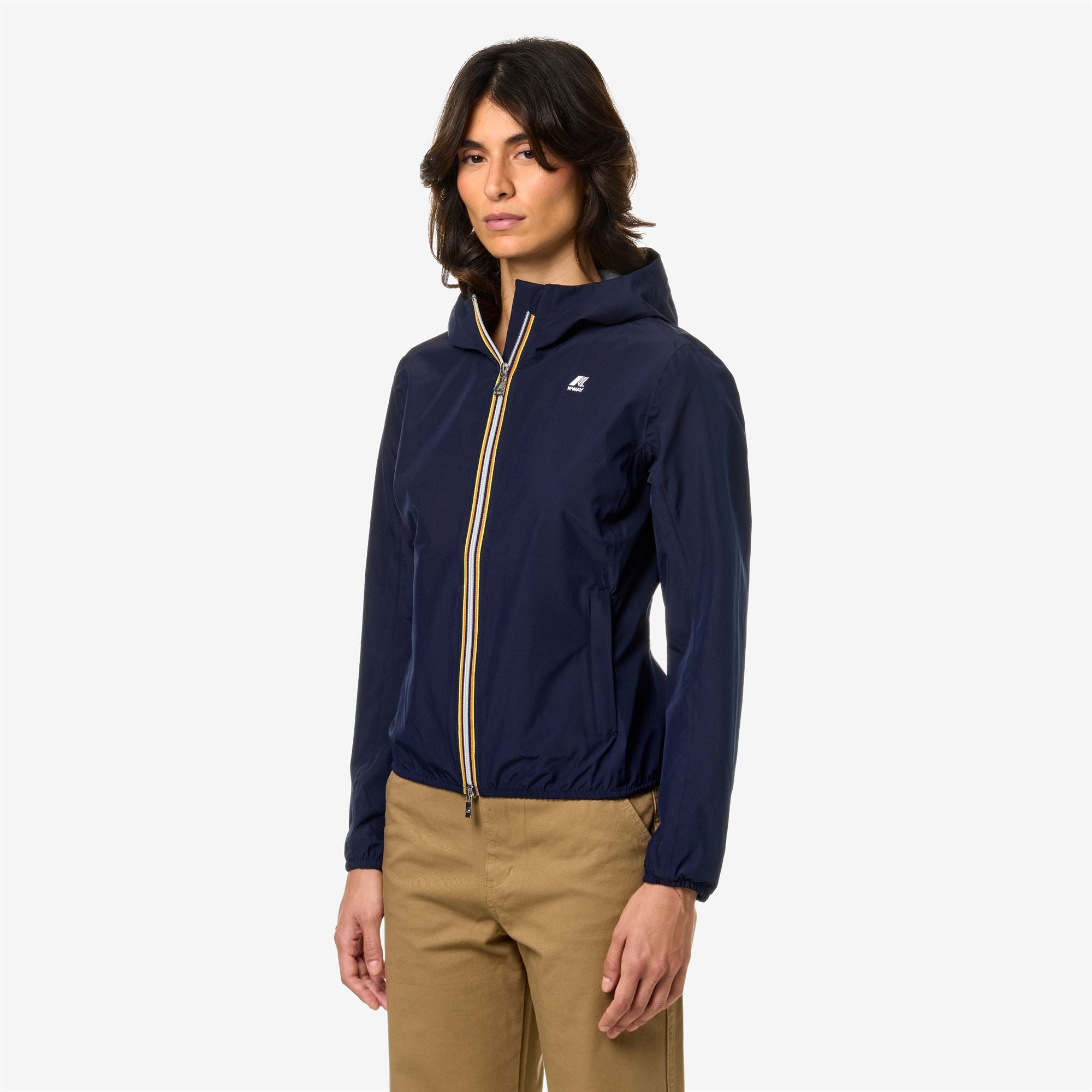 k-way-lily-eco-stretch-dot-veste-femme-blue-depth image 2