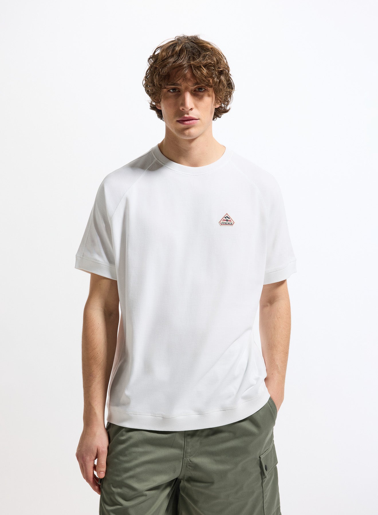 pyrenex-peak-t-shirt-unisexe-coton-bio-blanc image 1
