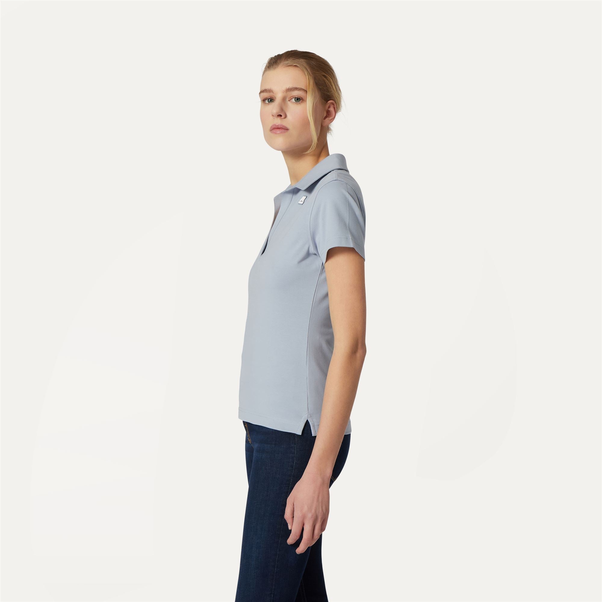 k-way-charlette-polo-femme-azure-blizzard image 2