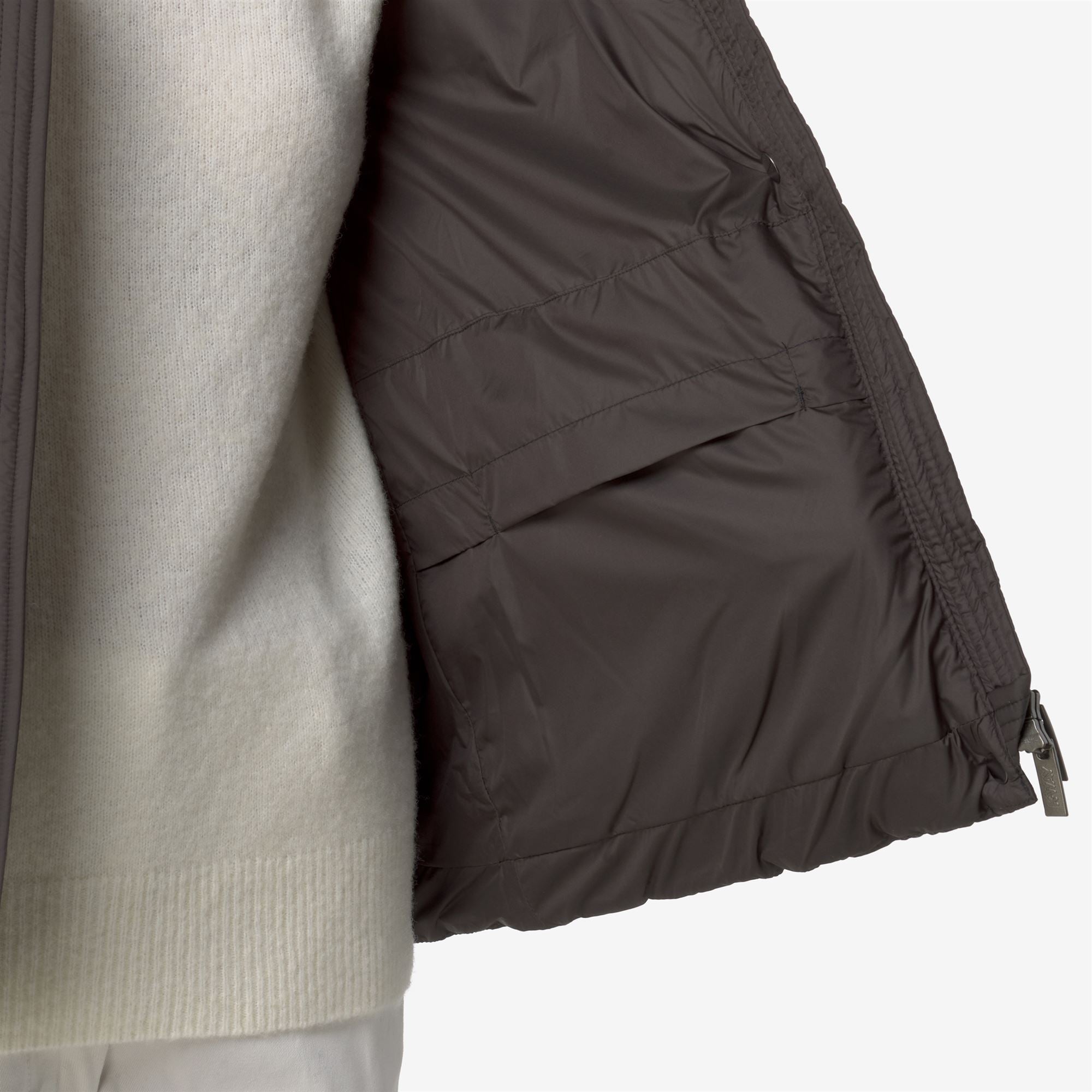 k-way-lethille-thermo-microfiber-doudoune-courte-femme-black-olive-combo image 4