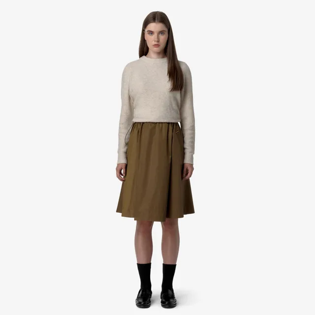 k-way-gaela-satin-jupe-midi-femme-brown-corda image 1