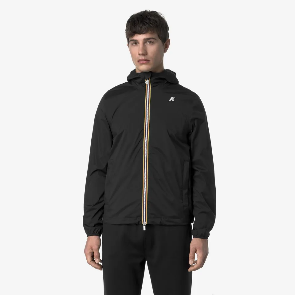 k-way-jack-stretch-nylon-jersey-veste-court-homme-black-pure image 1
