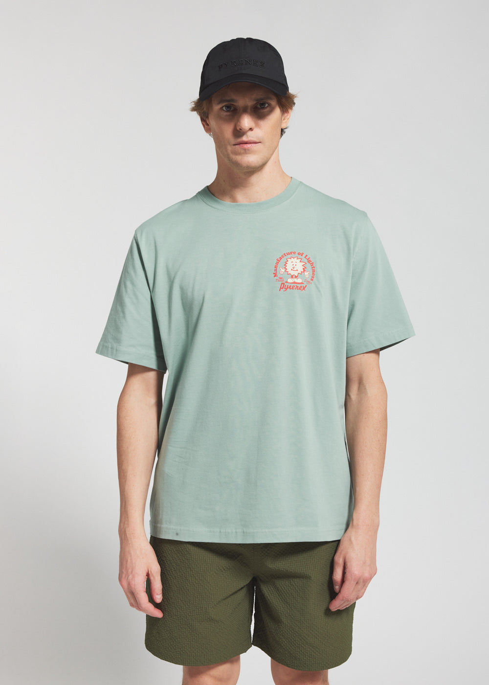 pyrenex-mfg-tee-t-shirt-unisexe-coton-bio-vert-d-eau image 2