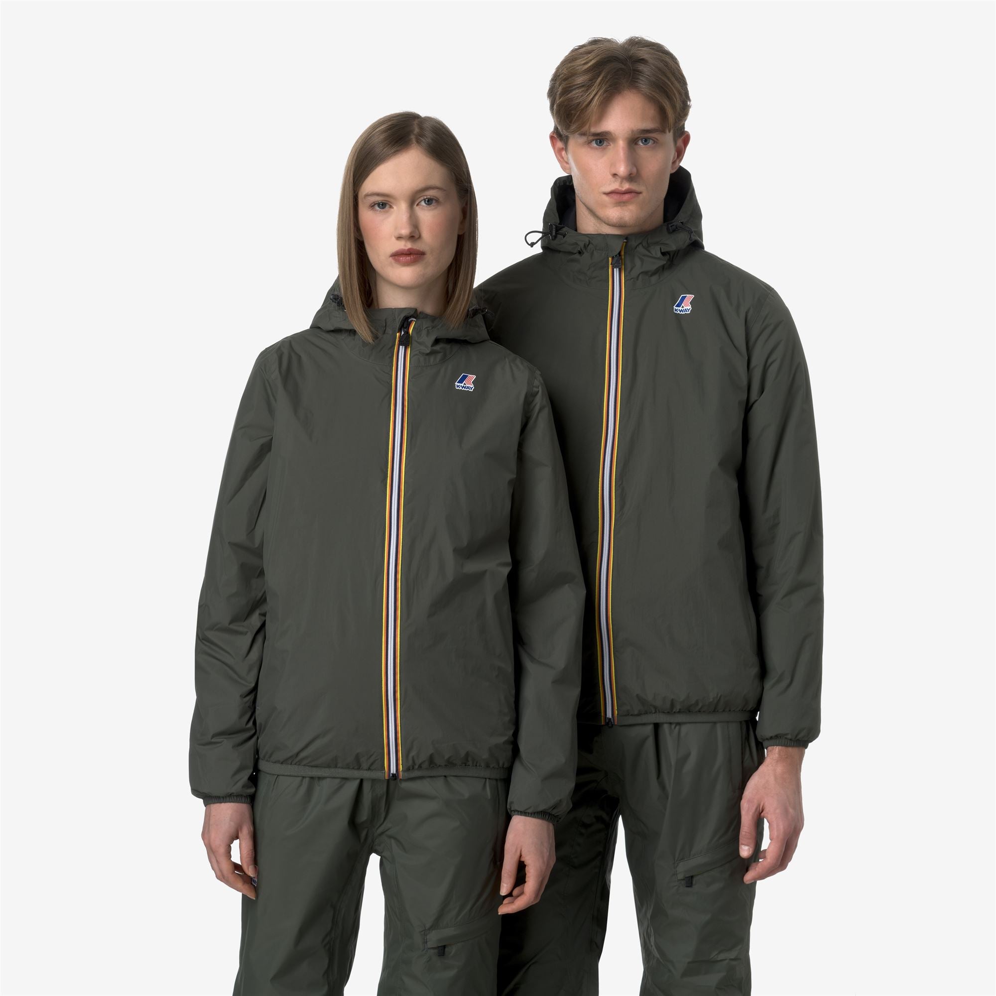 k-way-le-vrai-4-0-claude-warm-veste-milieu-unisexe-green-blackish image 1