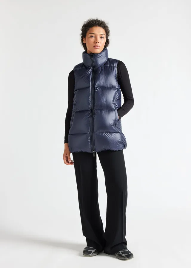 pyrenex-tamara-doudoune-sans-manche-femme-mi-longue-amiral image 1