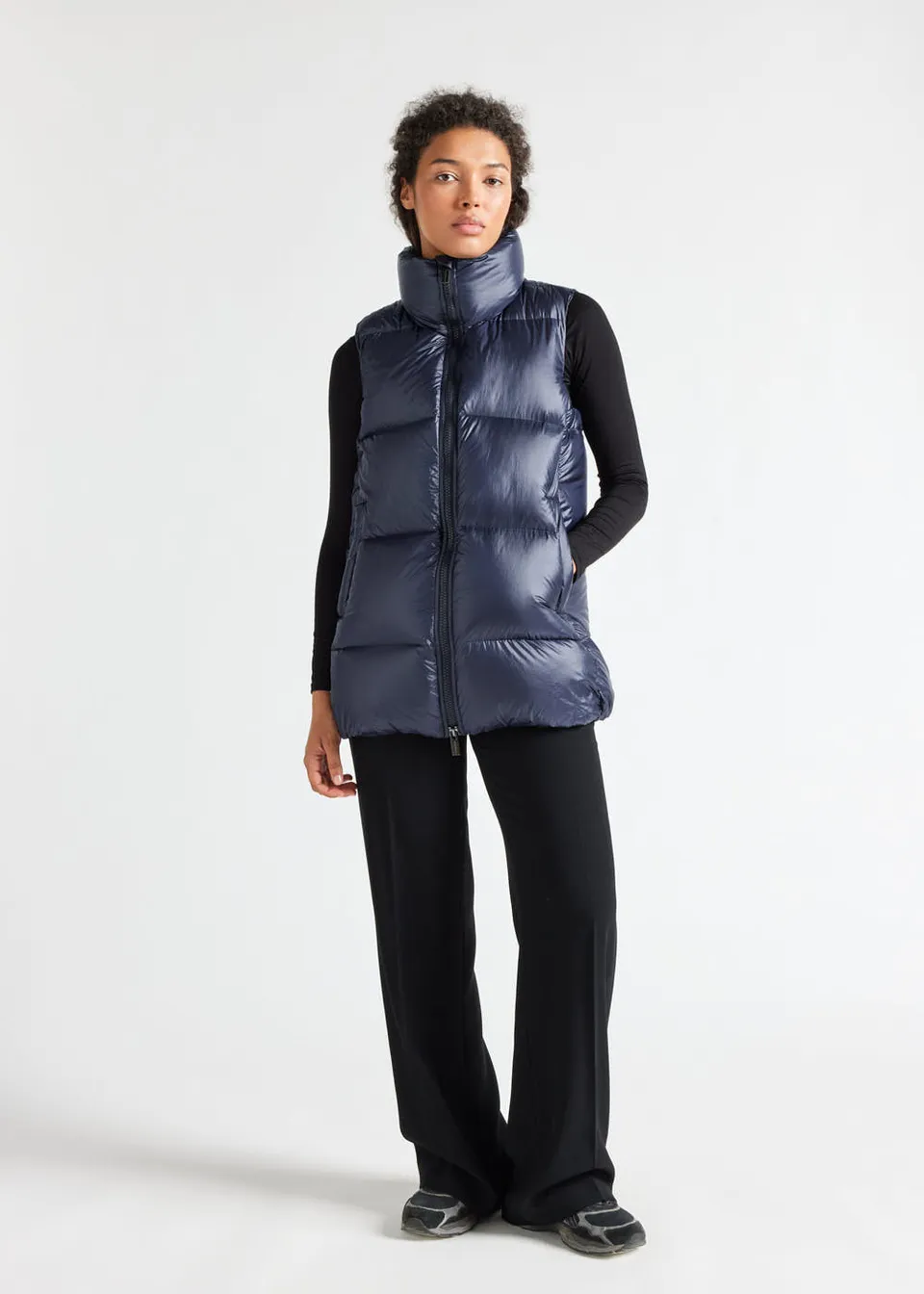 pyrenex-tamara-doudoune-sans-manche-femme-mi-longue-amiral image 1