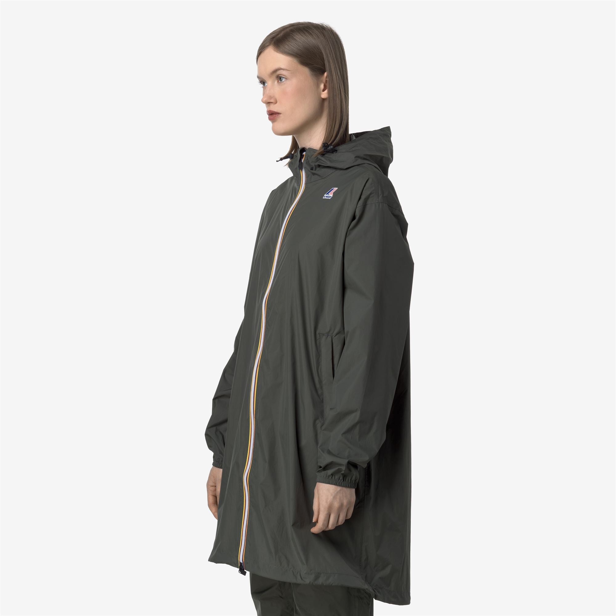 k-way-le-vrai-4-0-eiffel-east-manteau-pluie-long-unisexe-green-blackish image 3