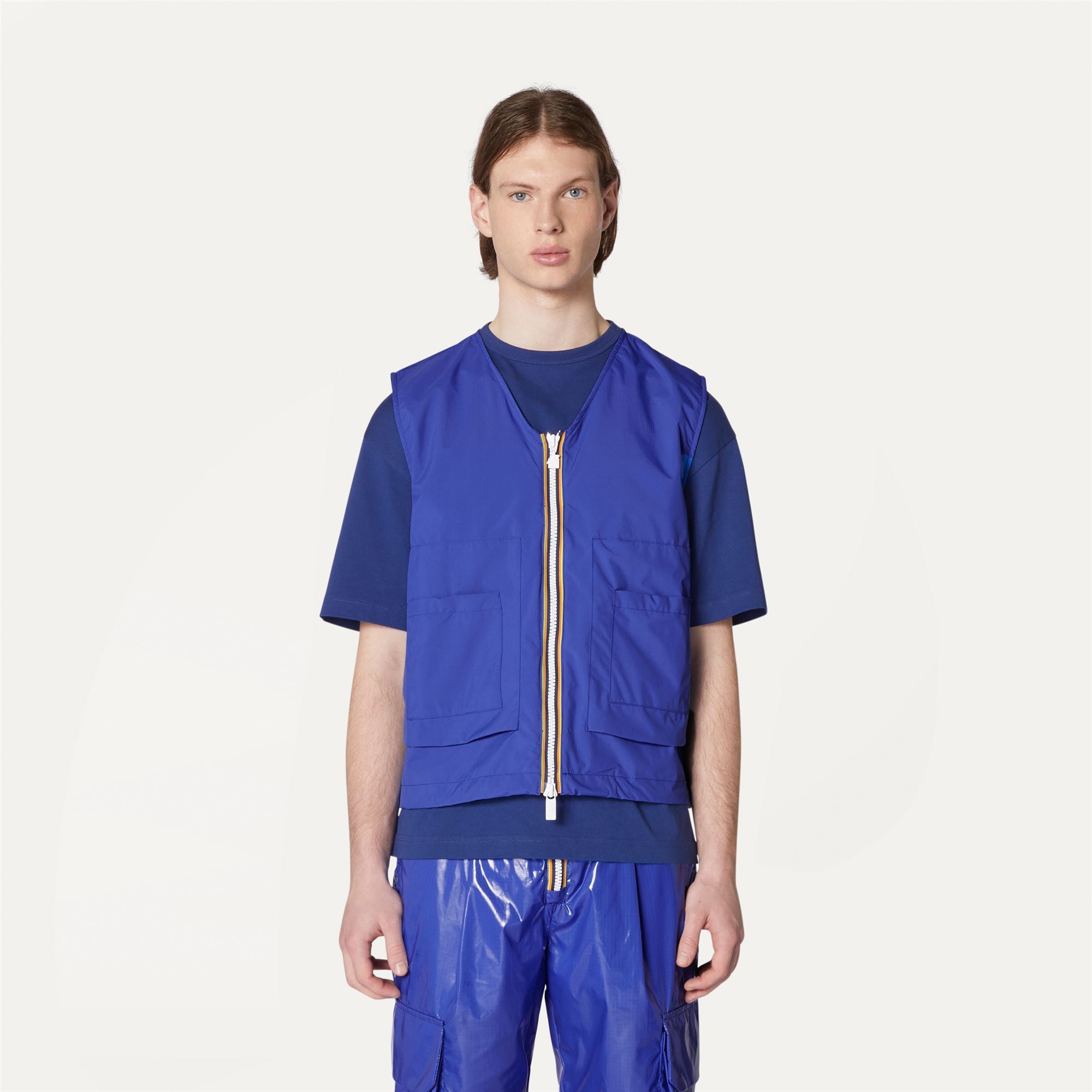 k-way-barnel-2-1-amiable-silver-gilet-unisexe-blue-royal image 1
