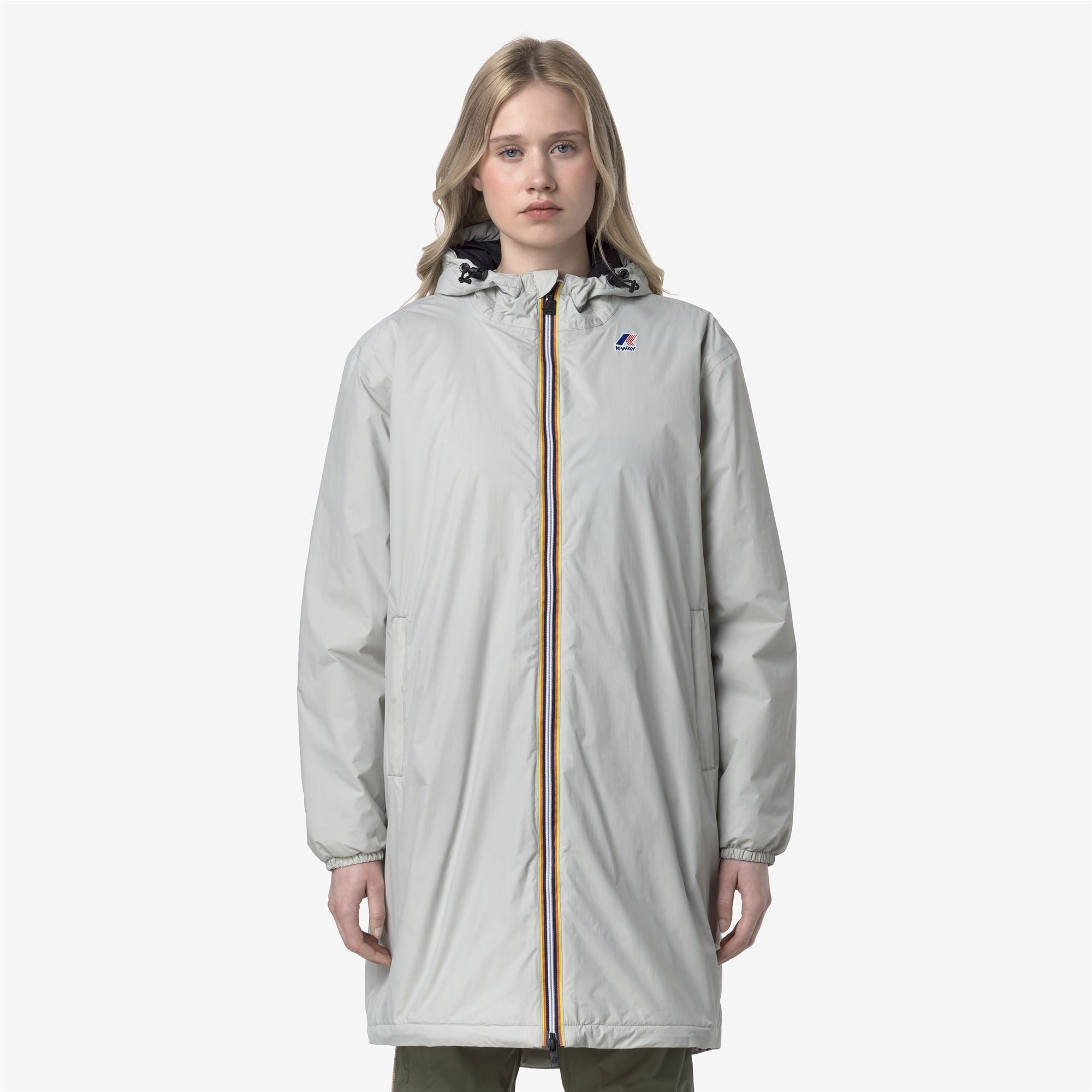 k-way-le-vrai-4-0-eiffel-east-warm-manteau-pluie-3-4-unisexe-beige-lt image 2