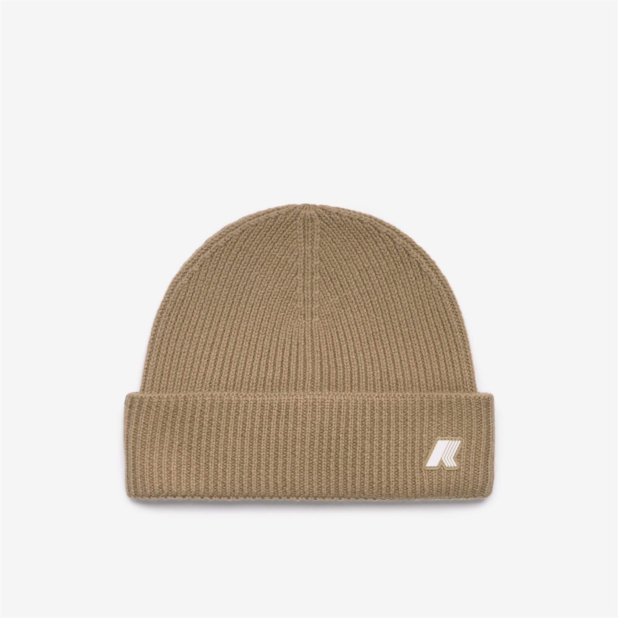k-way-brice-cardigan-stitch-wool-bonnet-unisexe-beige-khaki image 2