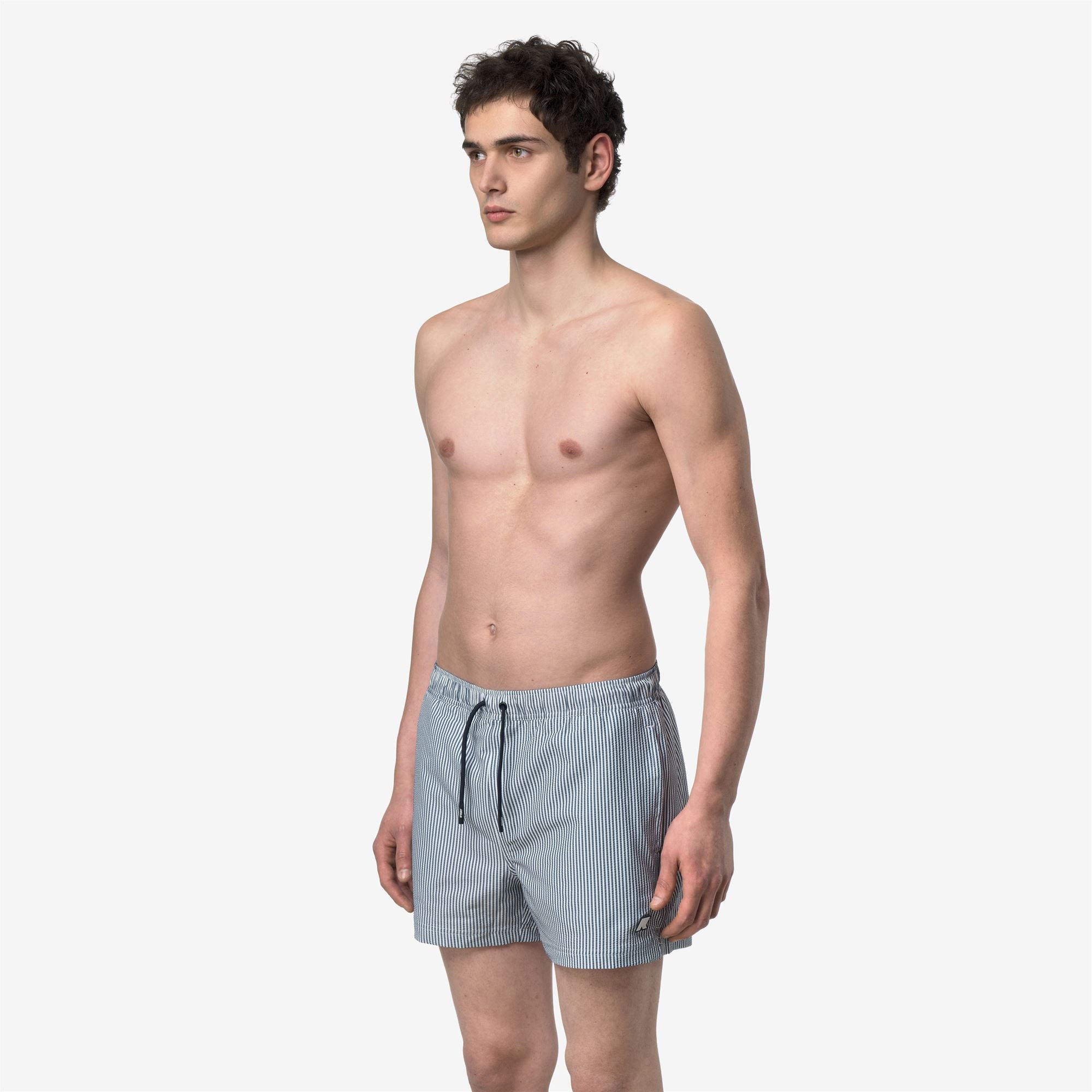 k-way-hazel-mid-stripes-maillot-bain-homme-white-blue-depth image 2