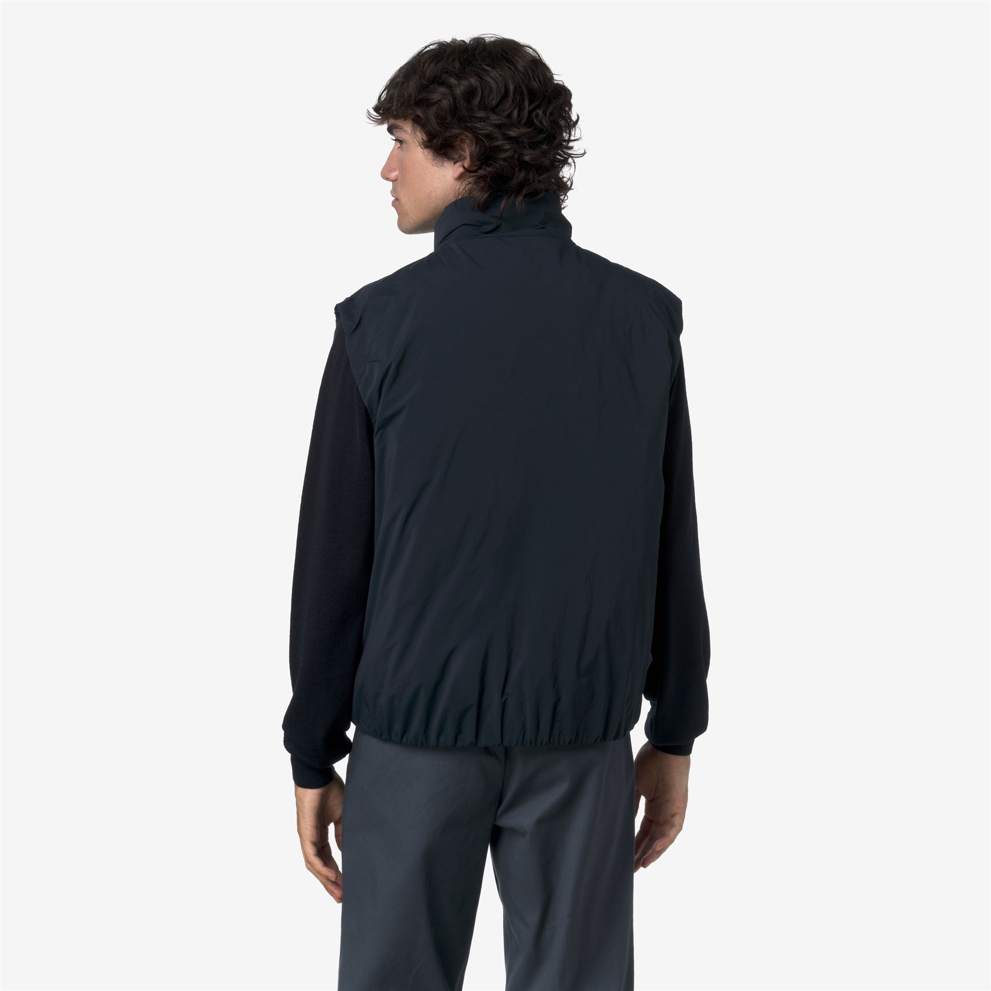 k-way-valen-plain-warm-gilet-homme-blue-depth image 3