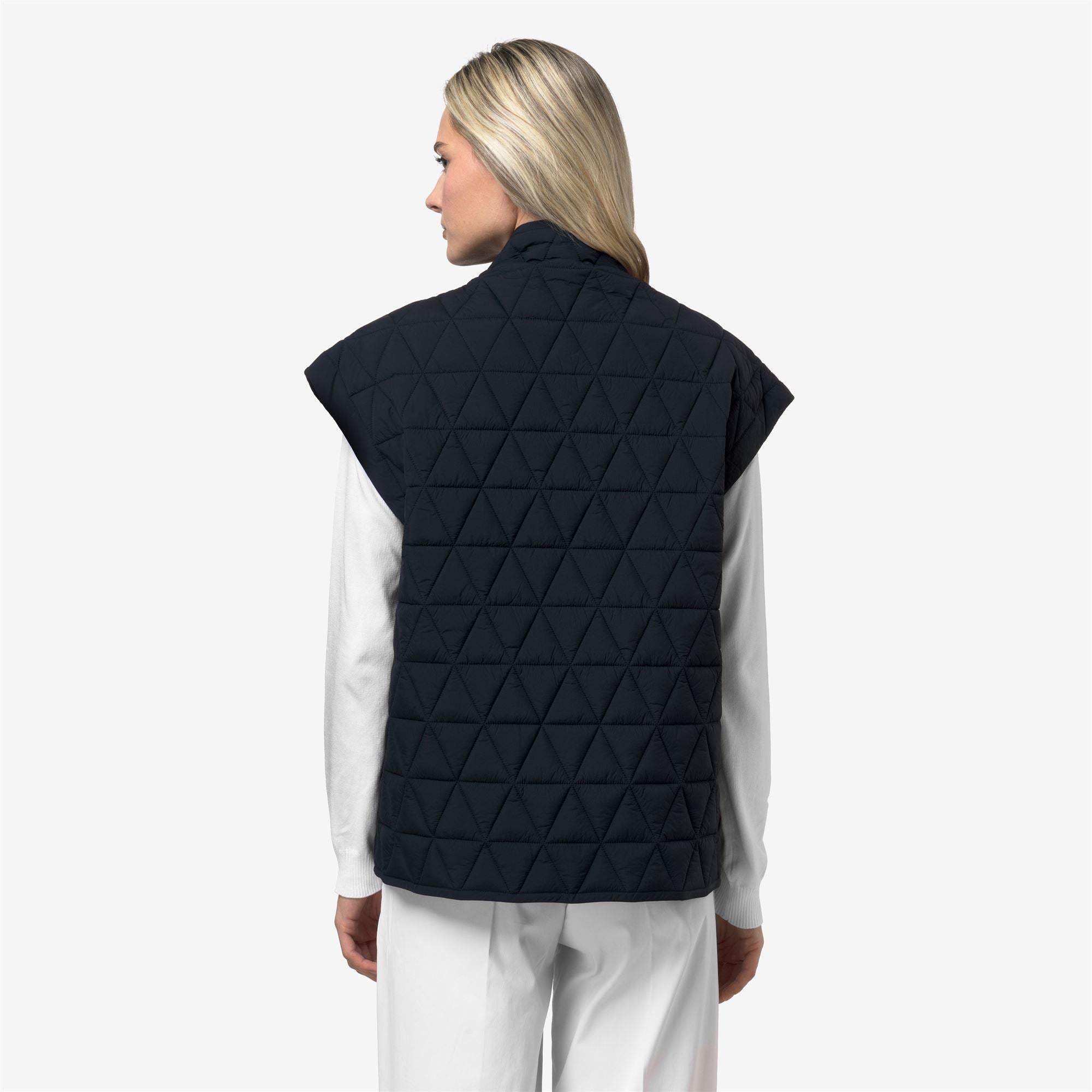 k-way-saloire-diamond-quilted-warm-af-gilet-femme-blue-depth image 3