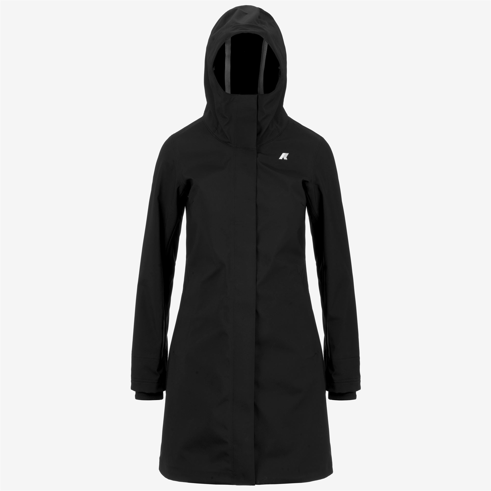 k-way-stephy-bonded-veste-3-4-femme-noir-bleu-depth image 5