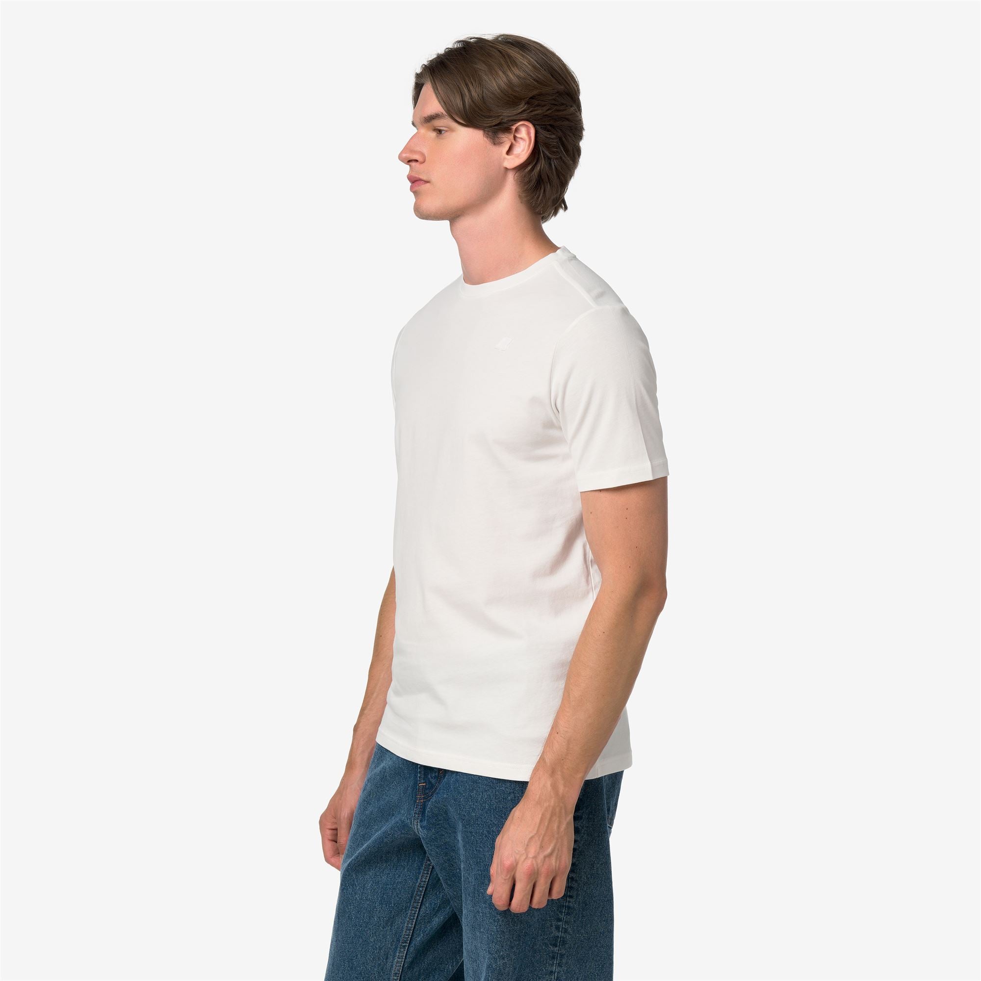 k-way-odom-jersey-peach-t-shirt-homme-white-natural image 2