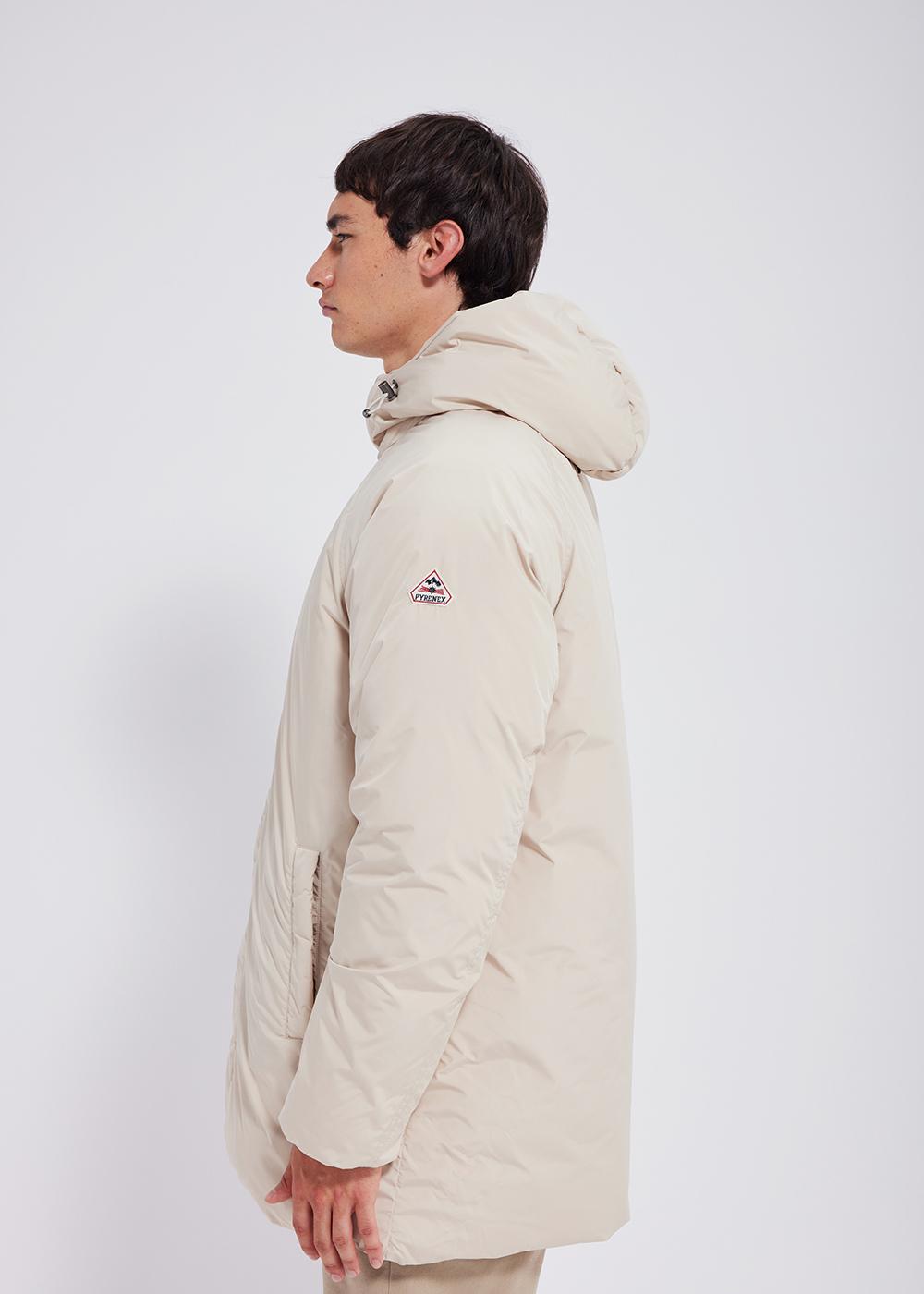 pyrenex-spark-parka-capuche-homme-en-duvet-brown-rice image 3