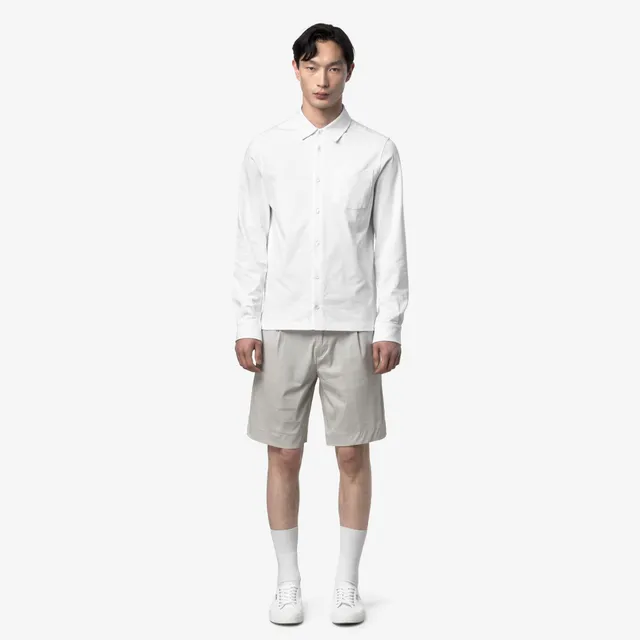 k-way-severe-twill-tech-short-chino-homme-beige-lt image 1