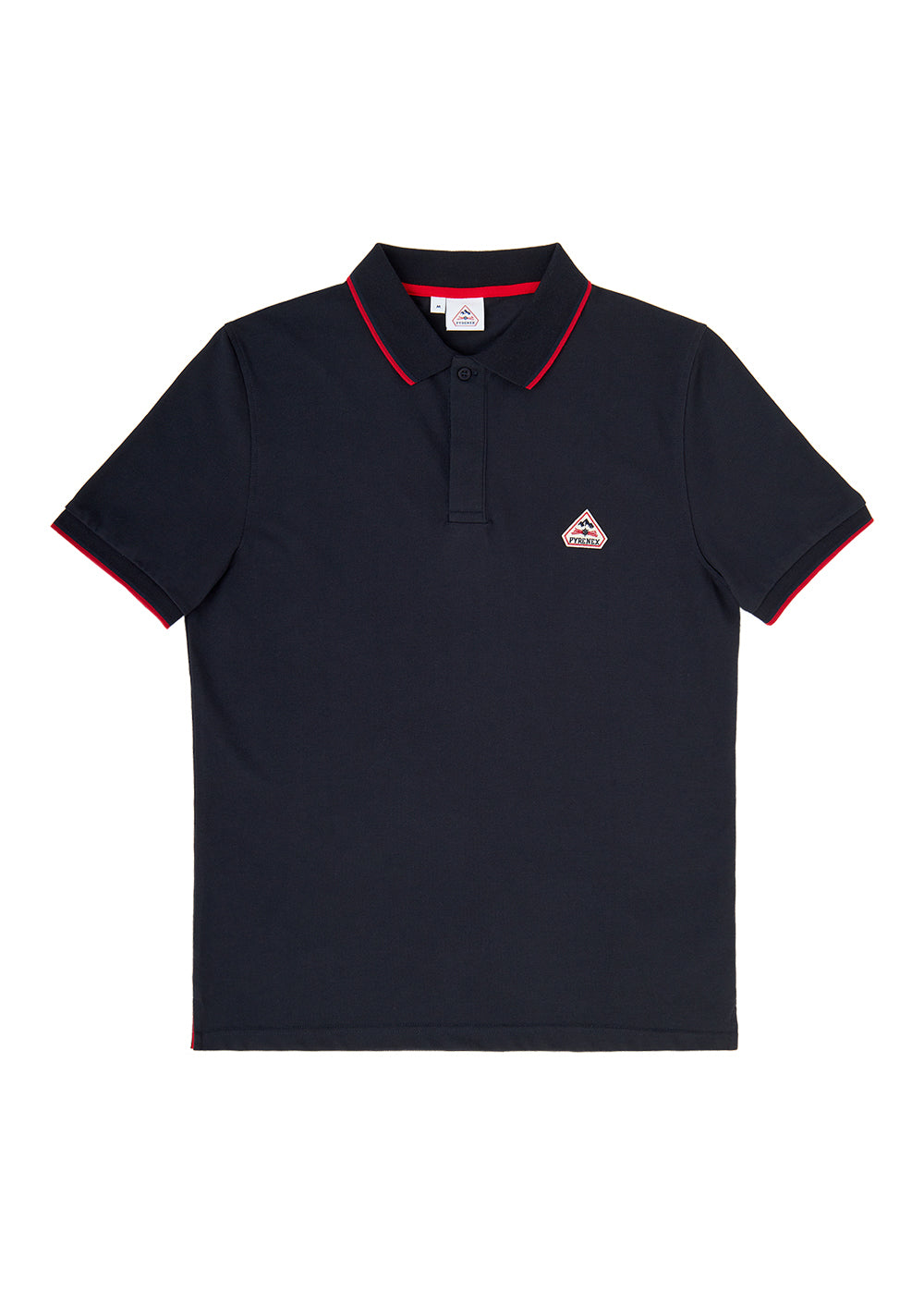 polo-homme-pyrenex-leyre-bleu-marine-en-coton-biologique image 3