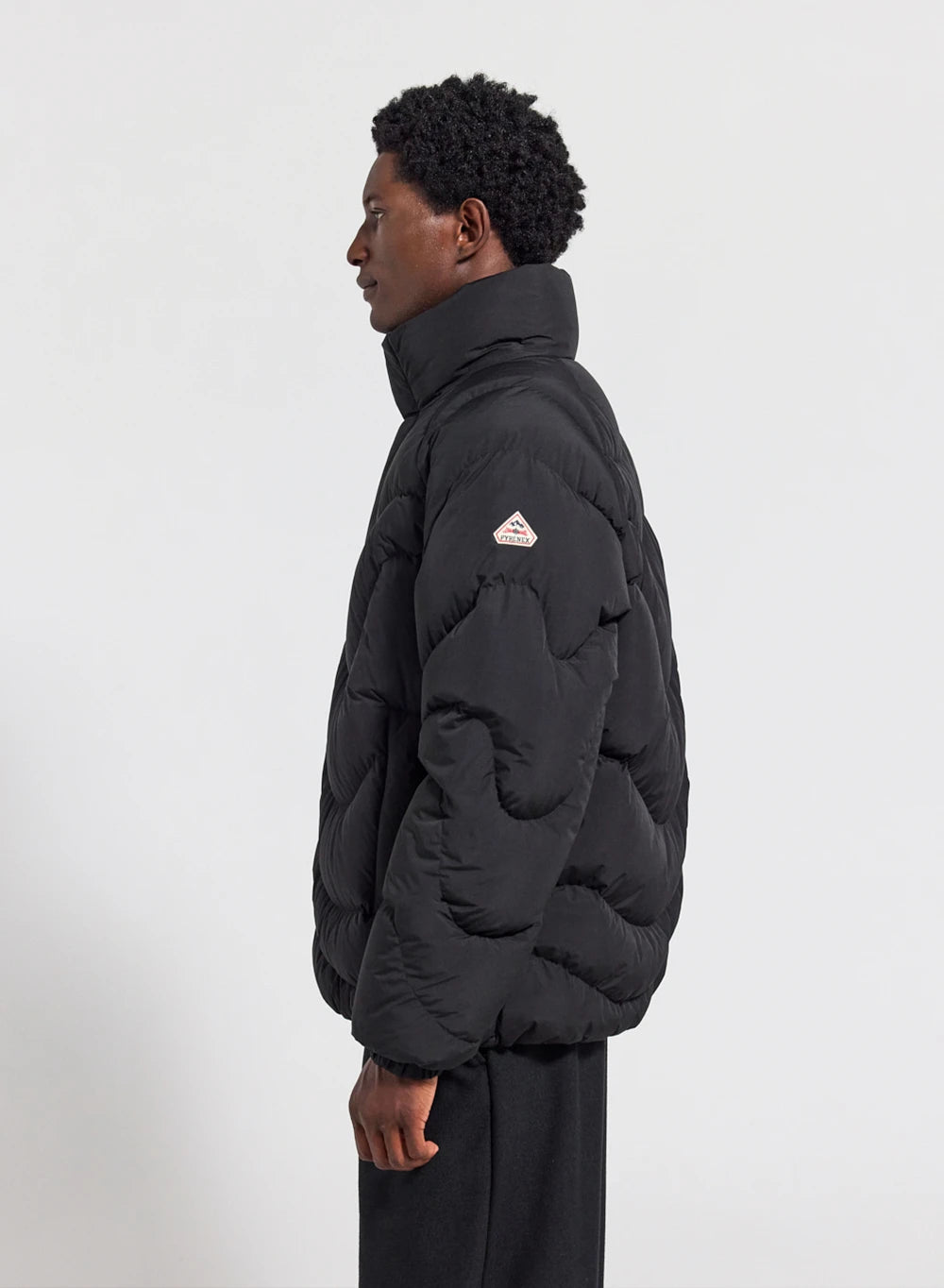 pyrenex-cairns-doudoune-unisexe-enfiler-noire-demi-zip image 5