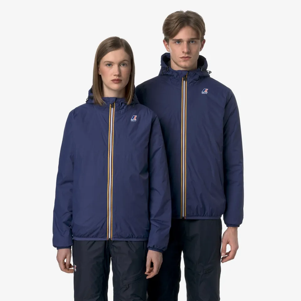 k-way-le-vrai-4-0-claude-warm-veste-mi-longue-unisexe-blue-deep-cobalt image 1