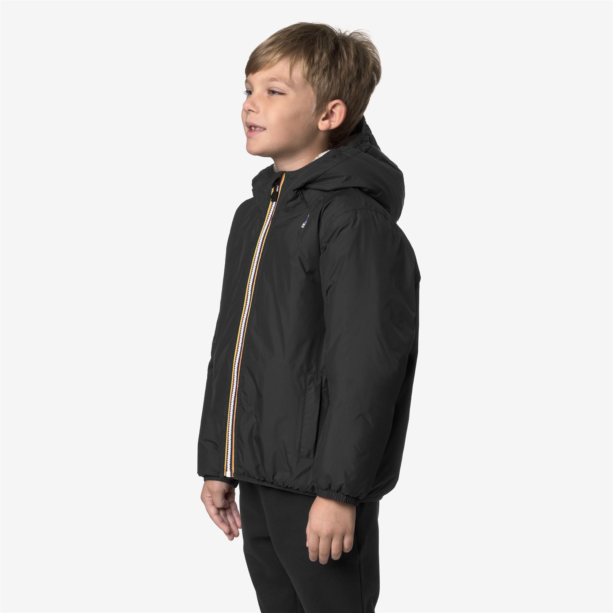 k-way-p-le-vrai-4-0-claude-orsetto-veste-mi-longue-enfant-black-pure image 2