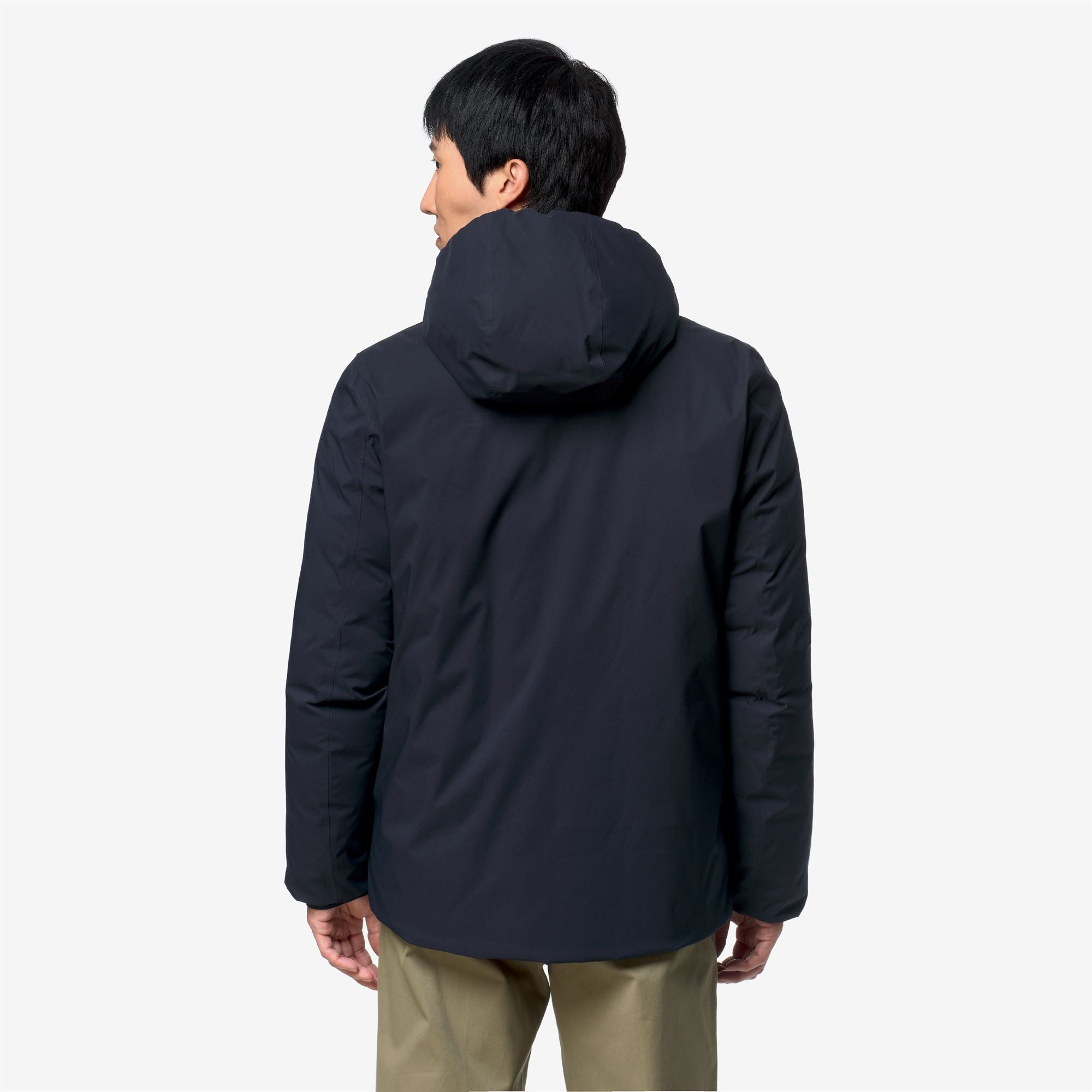 k-way-jack-st-thermo-double-veste-courte-homme-blue-depth-green-army image 3