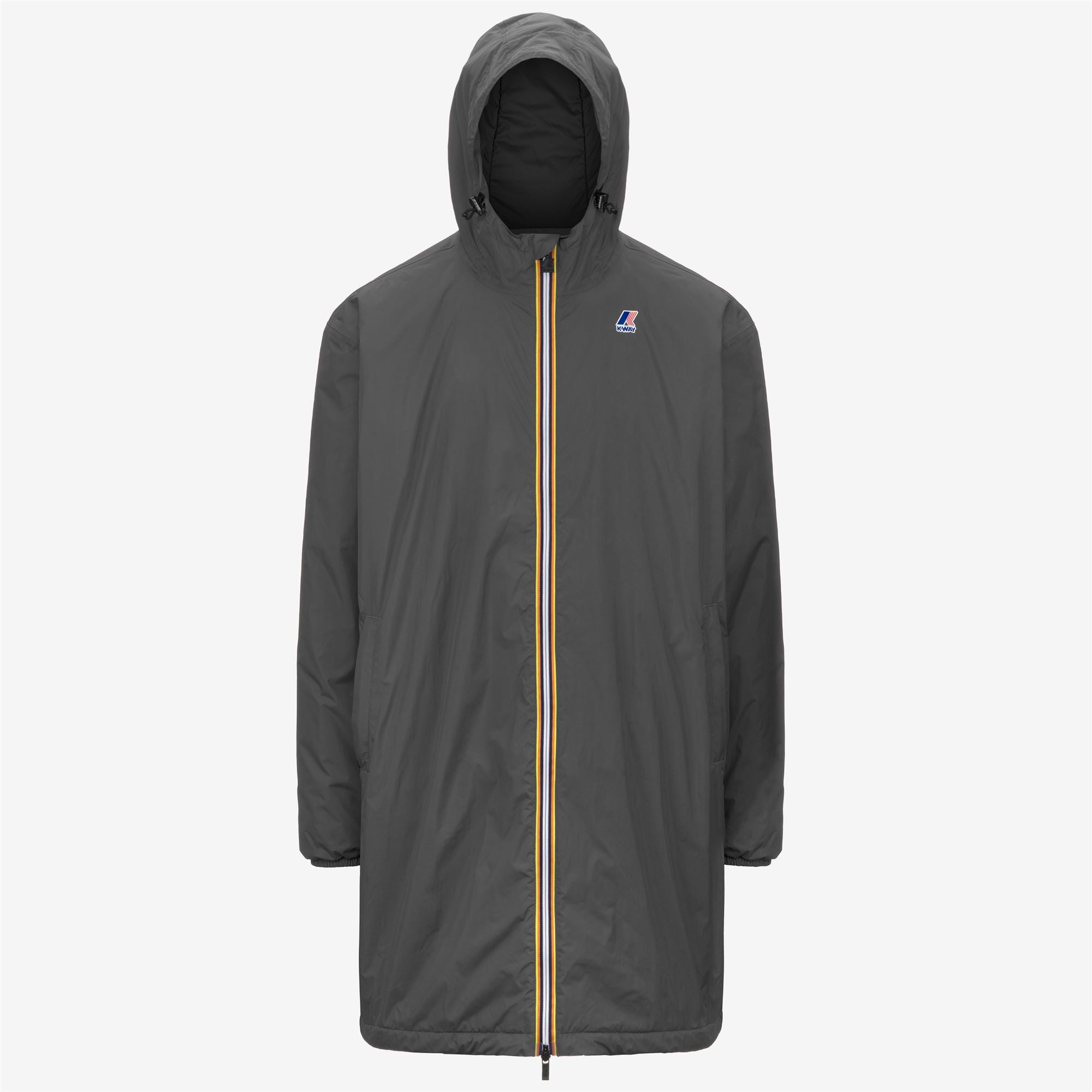 k-way-le-vrai-4-0-eiffel-east-warm-manteau-pluie-3-4-unisexe-grey-shadow-dk image 6