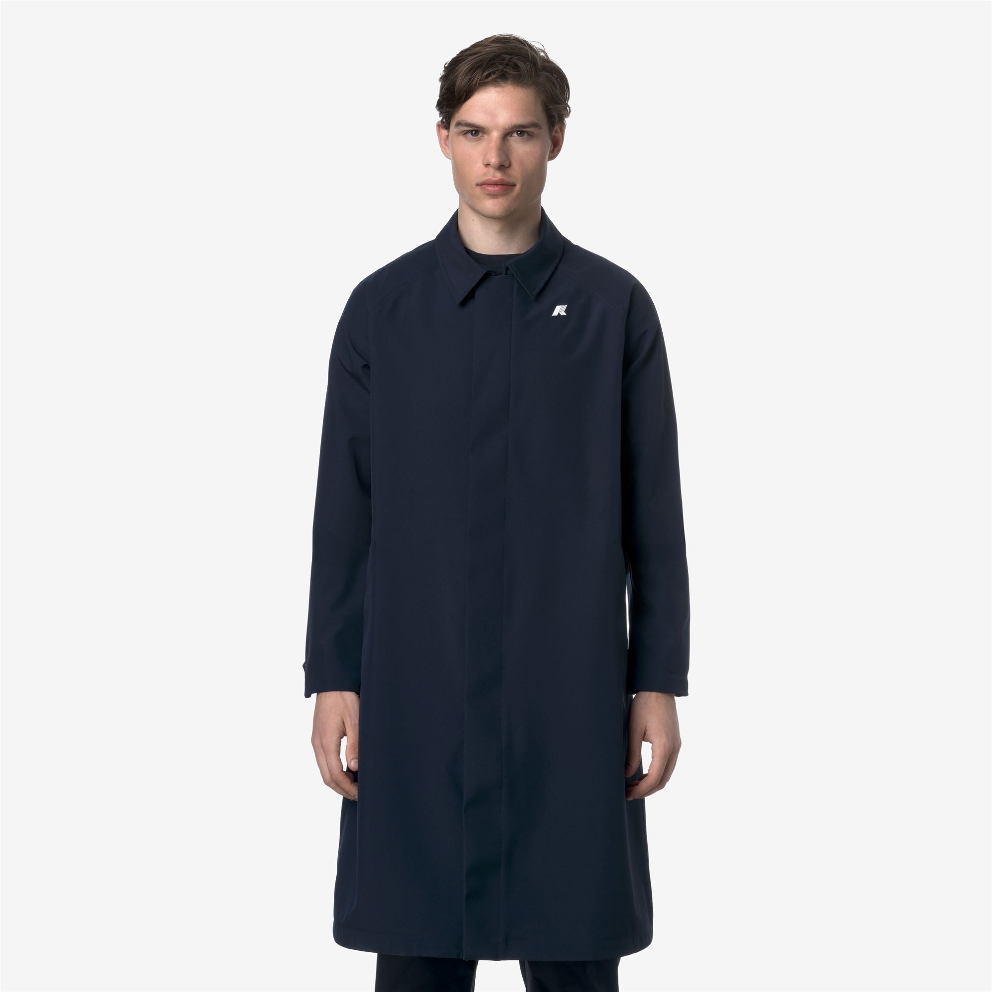 k-way-montague-bonded-jersey-veste-longue-homme-blue-depth image 1