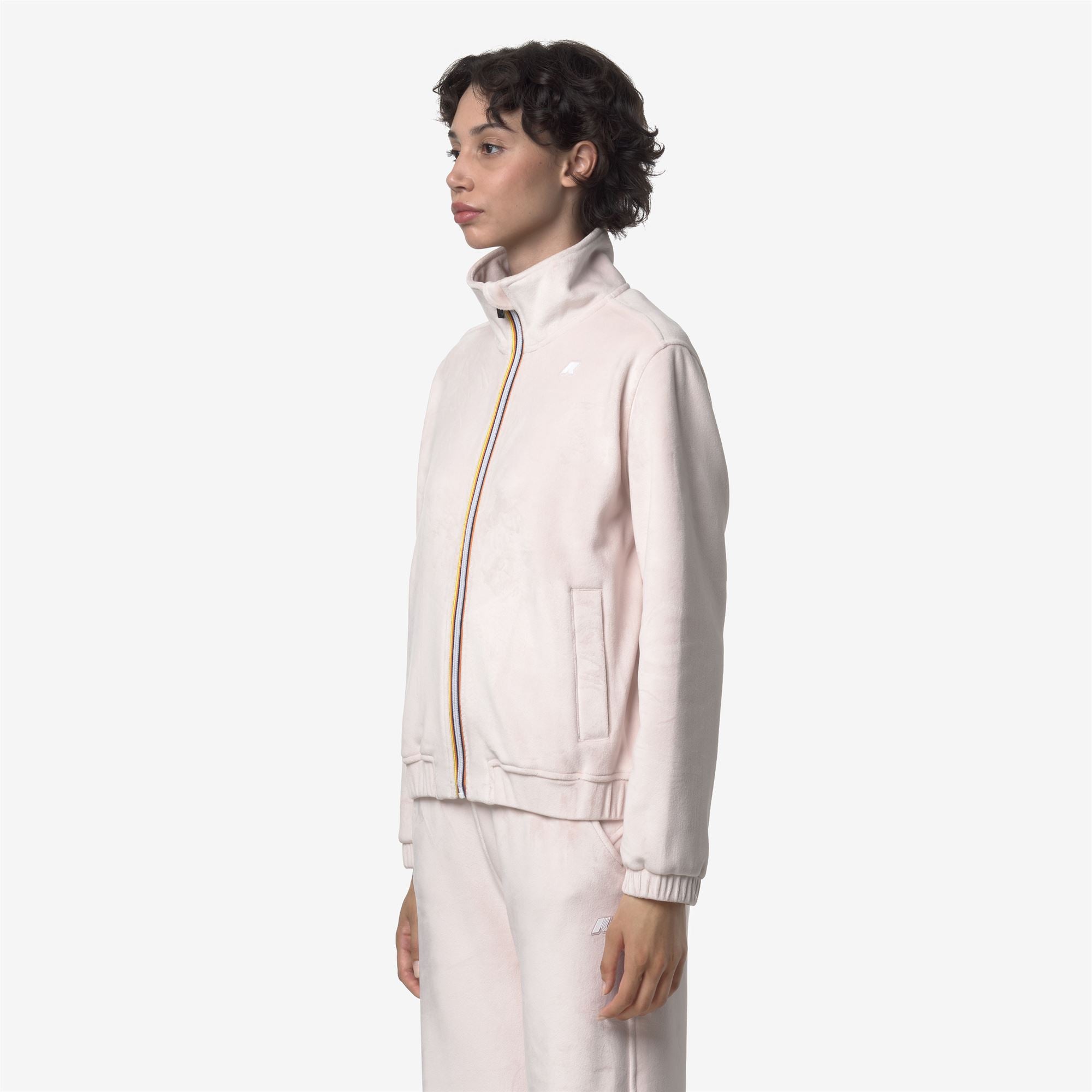 k-way-viviette-velour-polar-veste-polaire-r-versible-femme-rose-hushed image 2