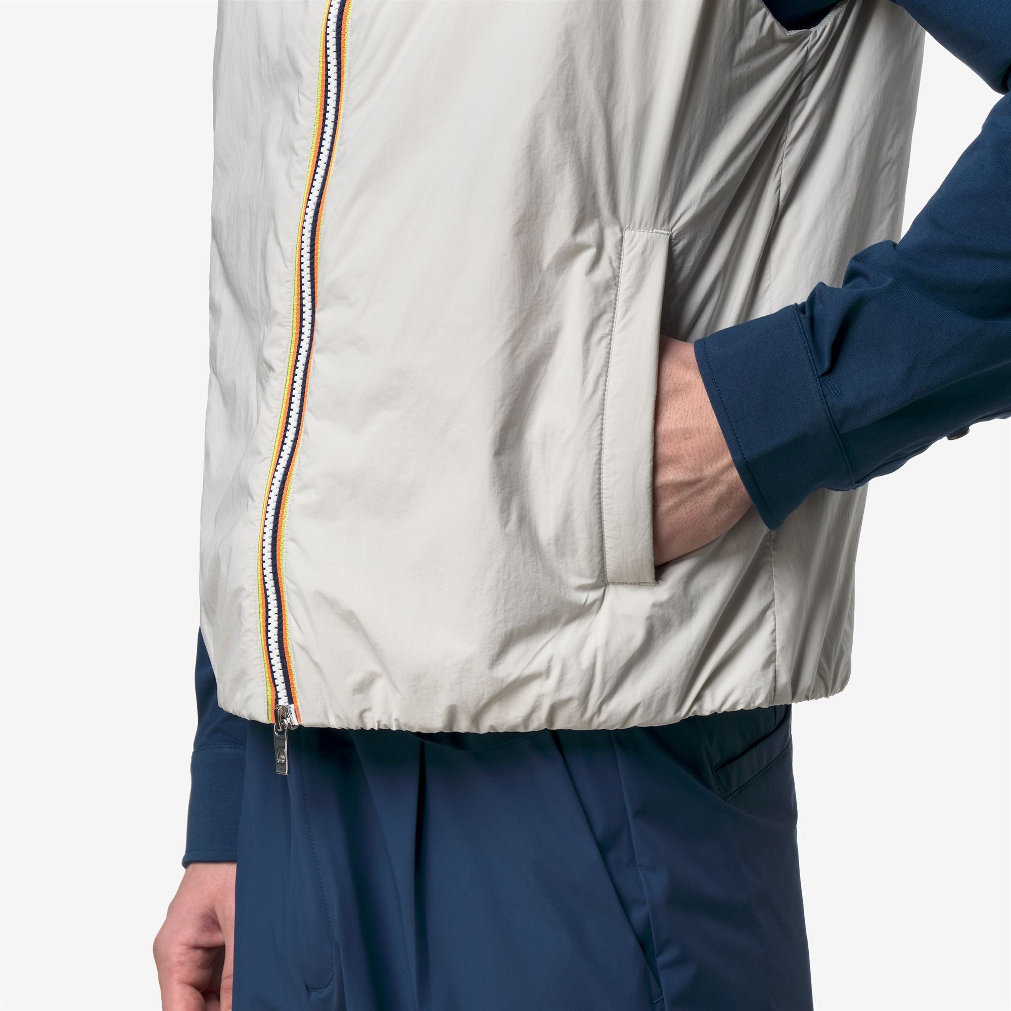 k-way-valen-plain-warm-gilet-homme-beige-lt image 4
