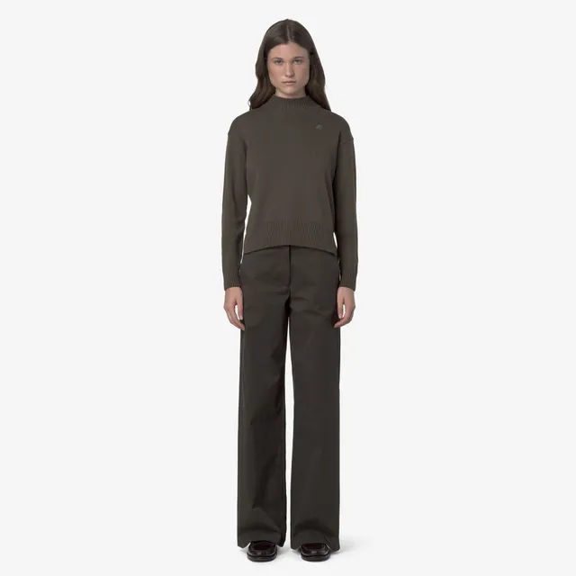 k-way-tyanne-twill-tech-peach-chino-femme-black-olive image 1