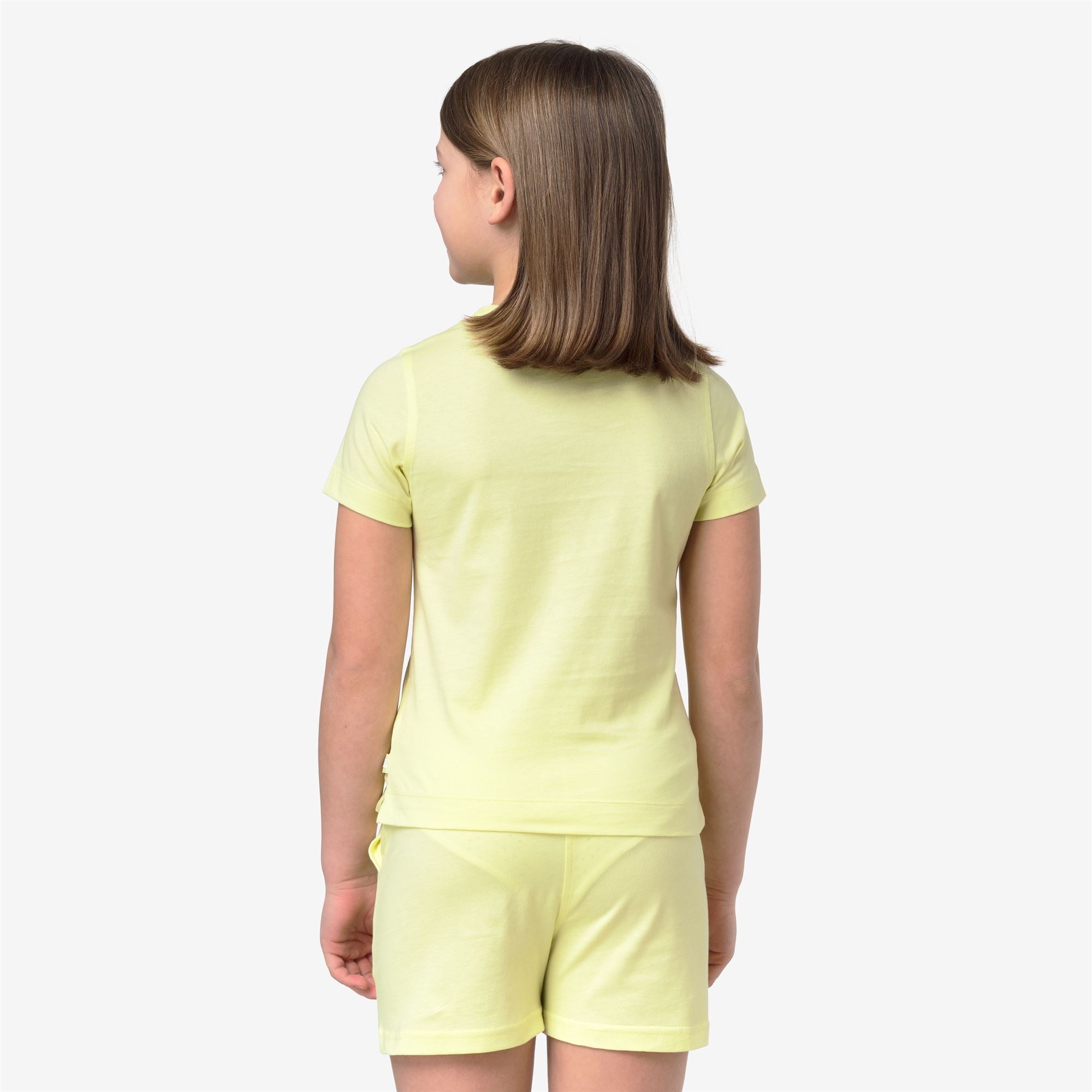 k-way-p-melis-corail-jersey-t-shirt-fille-yellow-lime image 3
