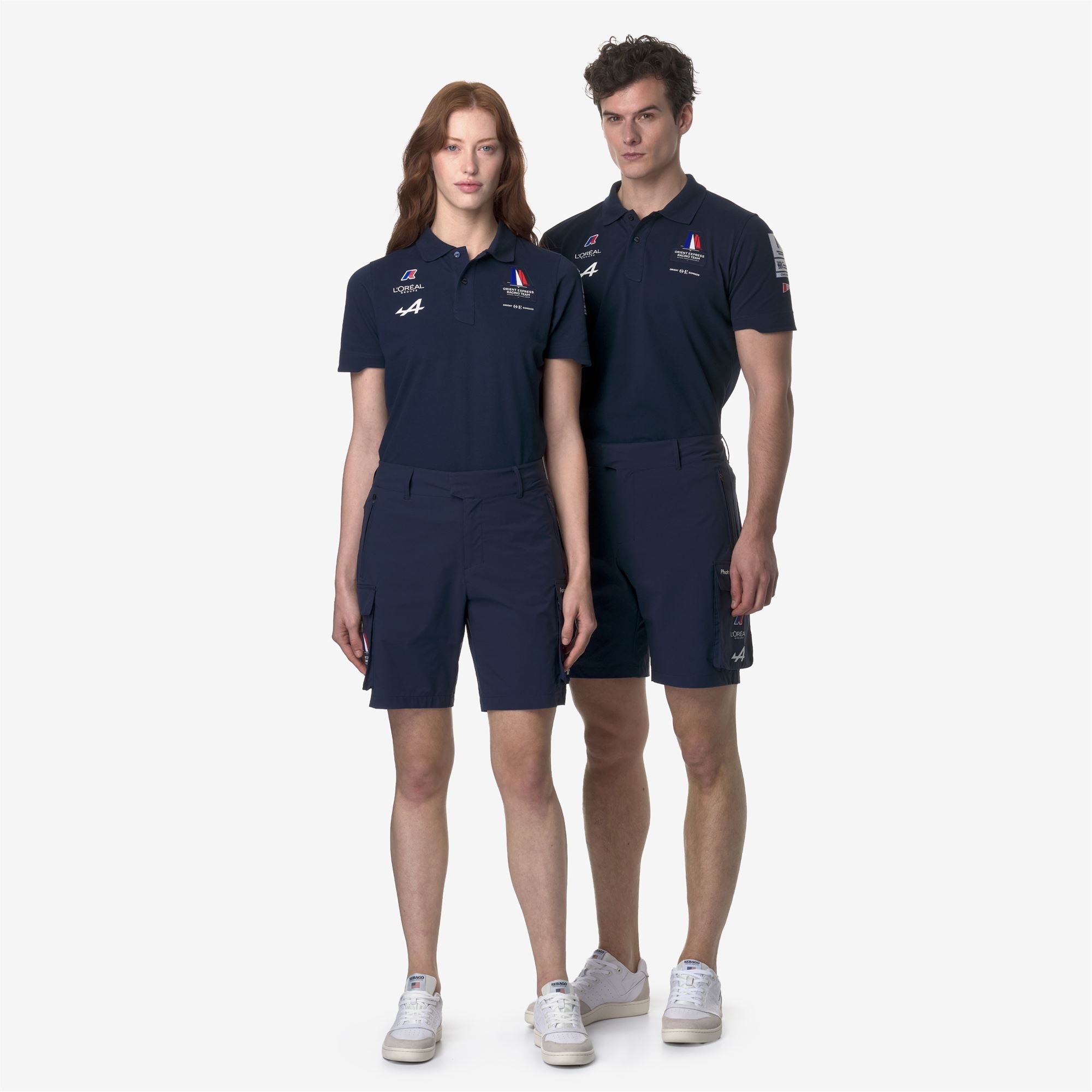 k-way-greges-orient-express-team-ac-short-cargo-unisexe-blue-dress image 4