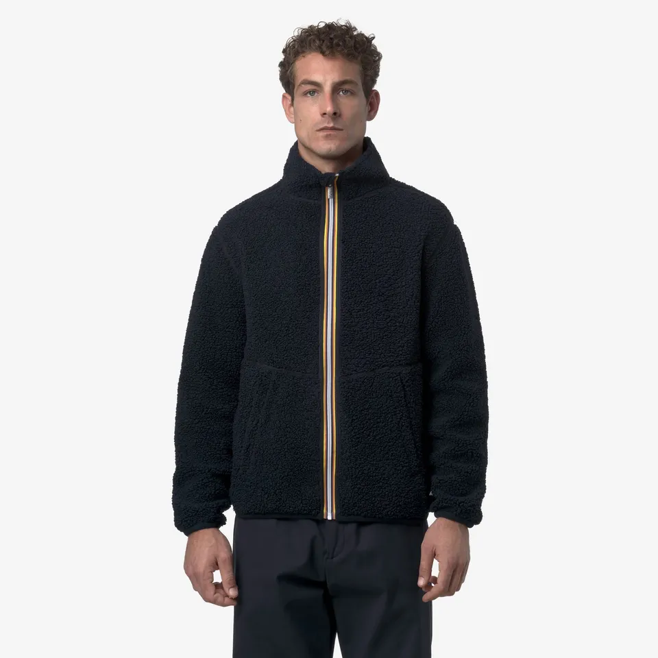 k-way-pascal-sherpa-polar-double-veste-polaire-r-versible-homme-blue-depth image 1