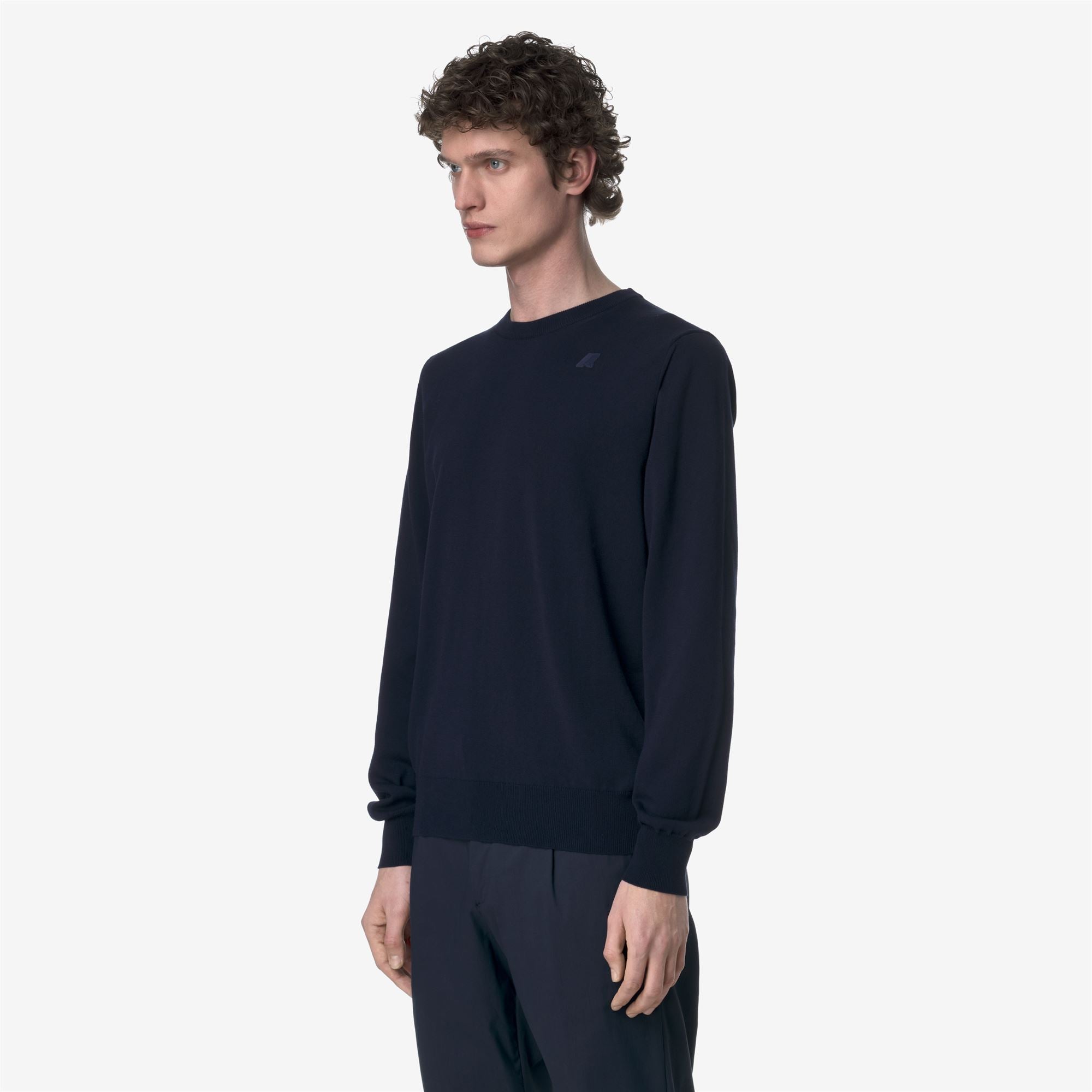 k-way-sebastien-cotton-ps-pull-over-homme-blue-depth image 2