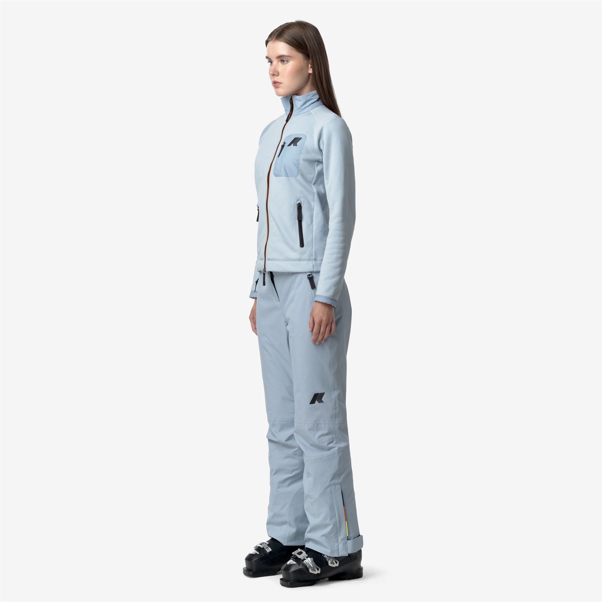 k-way-bonneval-microtwill-2l-pantalon-de-sport-femme-blue-avio image 2