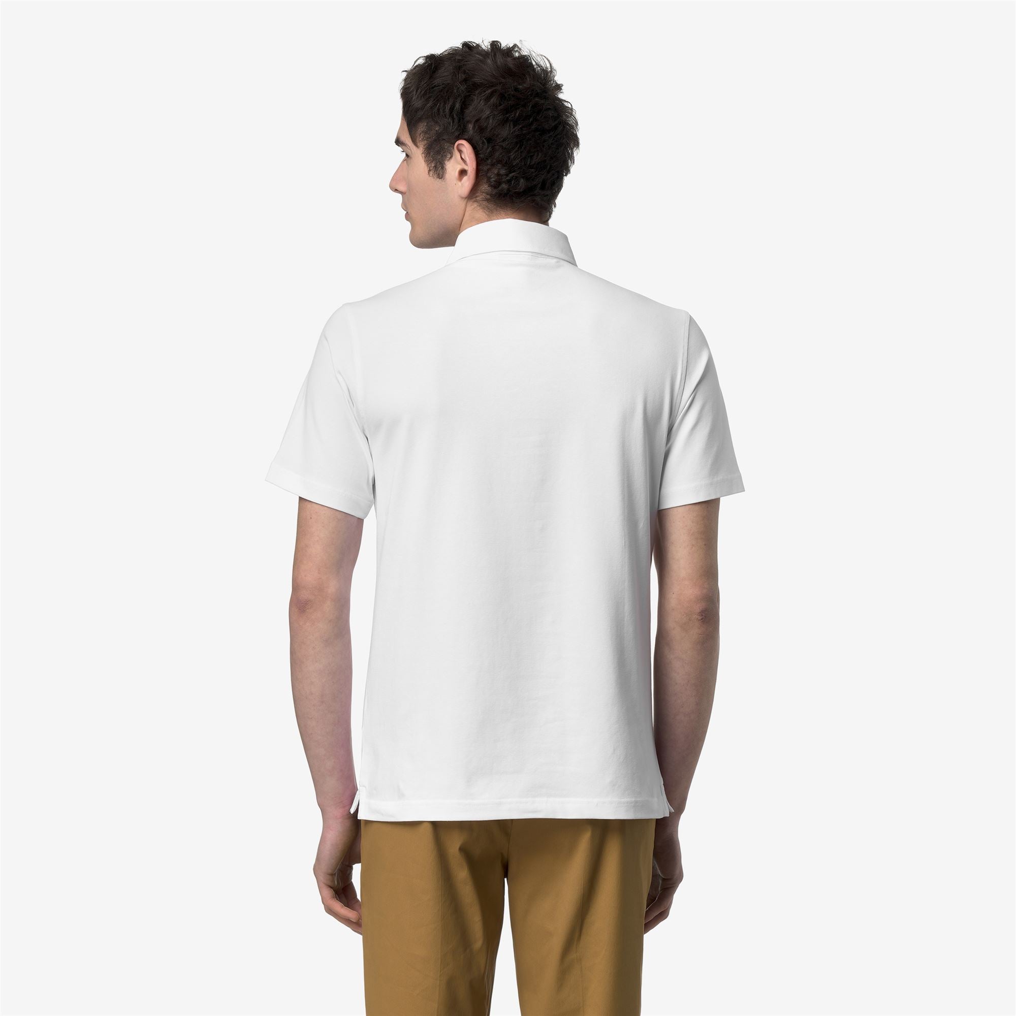 k-way-viggo-lt-stretch-jersey-slim-polo-homme-white-white image 3