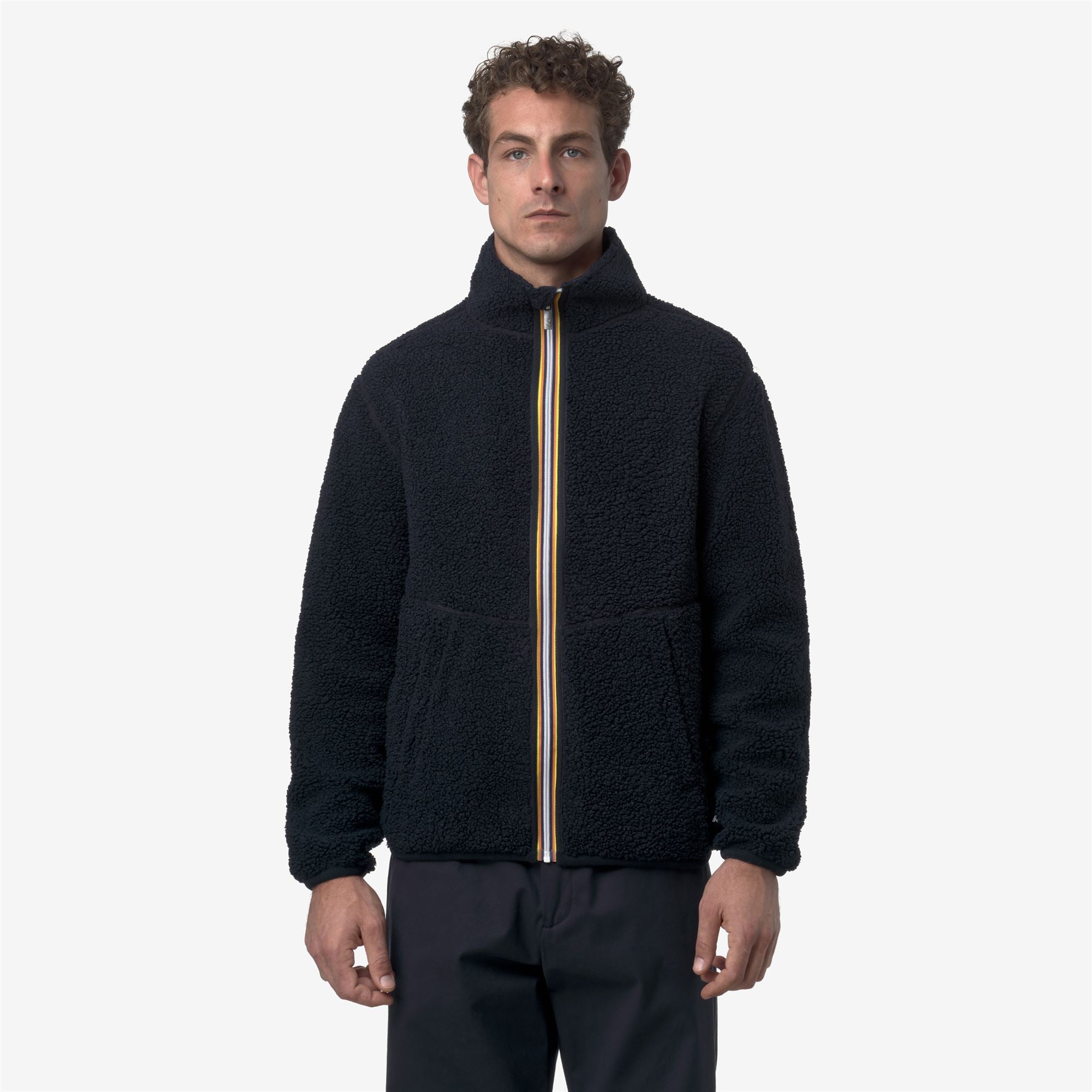 k-way-pascal-sherpa-polar-double-veste-polaire-r-versible-homme-blue-depth image 1