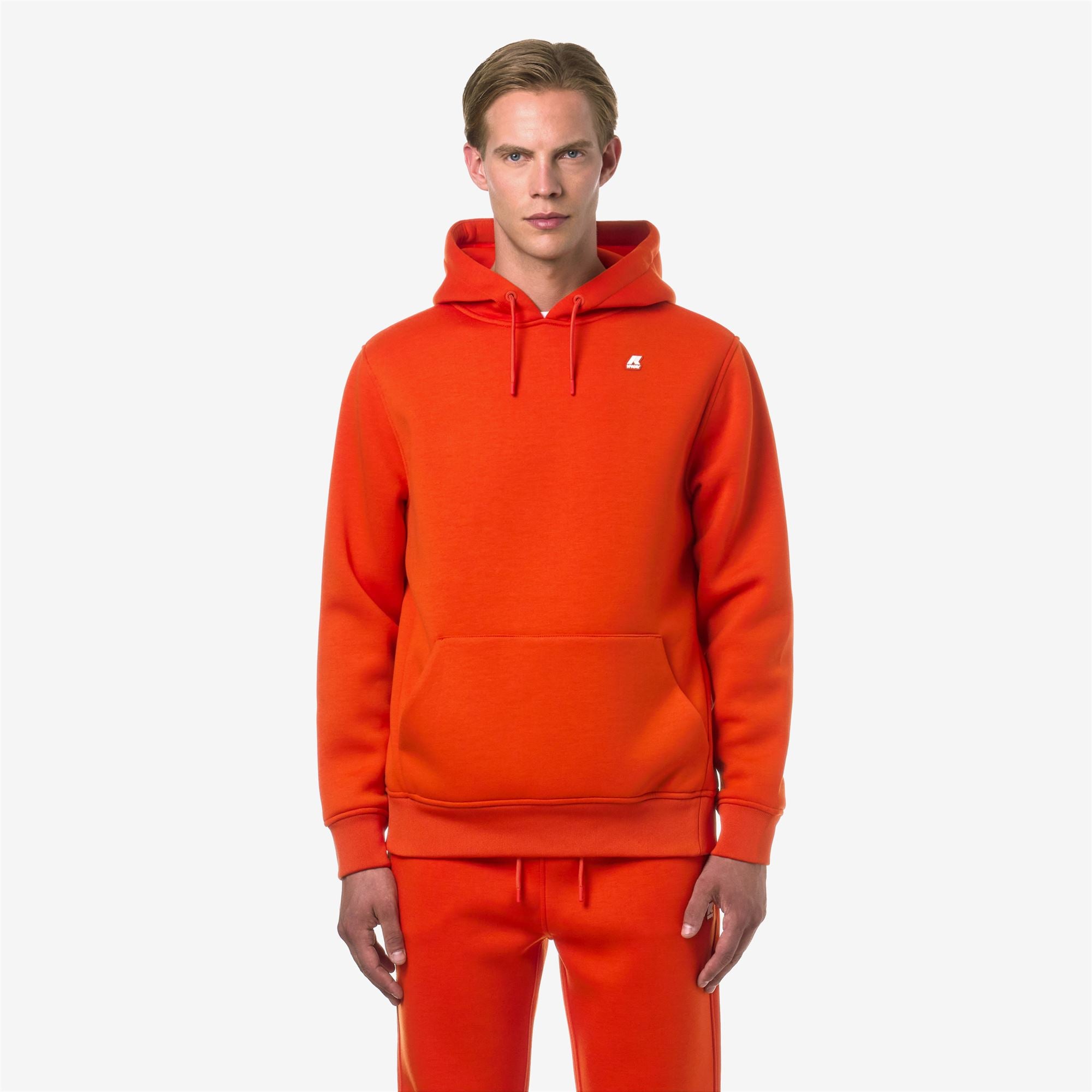 k-way-bernie-spacer-polaire-pull-over-homme-orange-pumpkin image 1