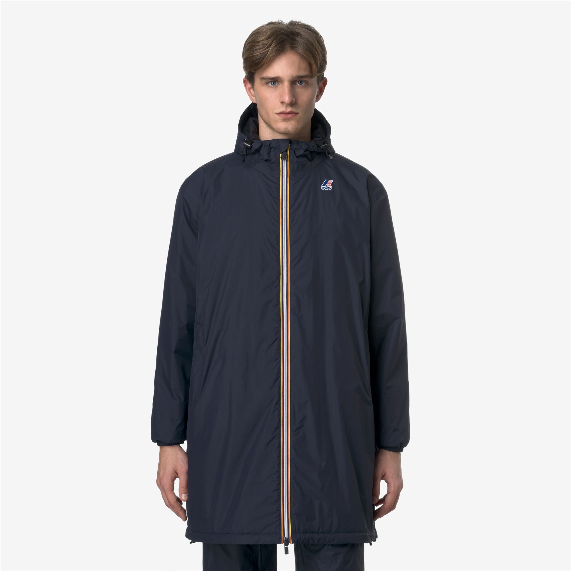 k-way-le-vrai-4-0-eiffel-east-warm-manteau-3-4-unisexe-blue-depth image 2