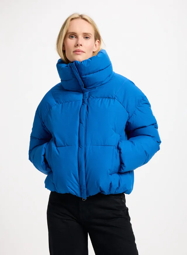 pyrenex-harmonie-crop-doudoune-courte-femme-bleu-lectrique-duvet-upcycl image 1