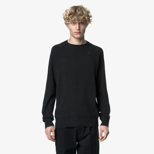 k-way-sebas-wool-cashmere-pull-over-homme-carbon-mel image 1