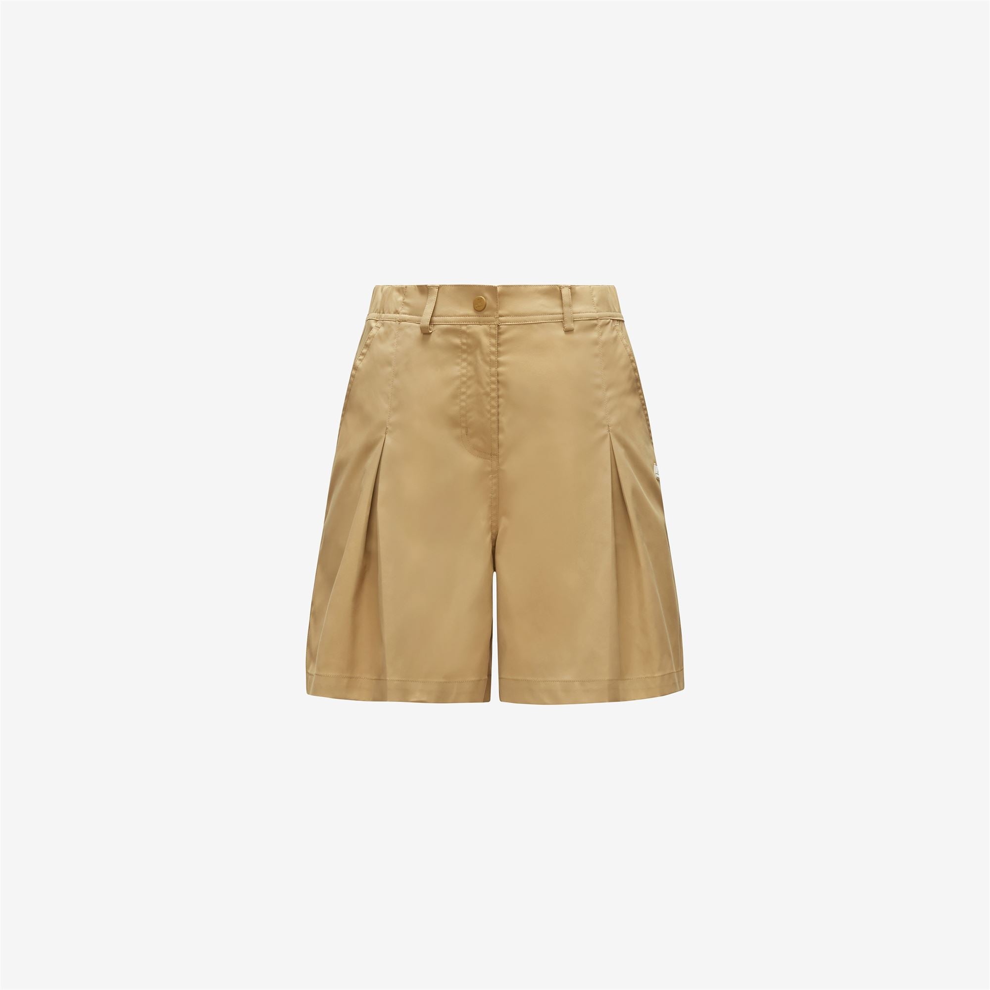 k-way-noise-twill-short-chino-femme-beige-khaki image 5